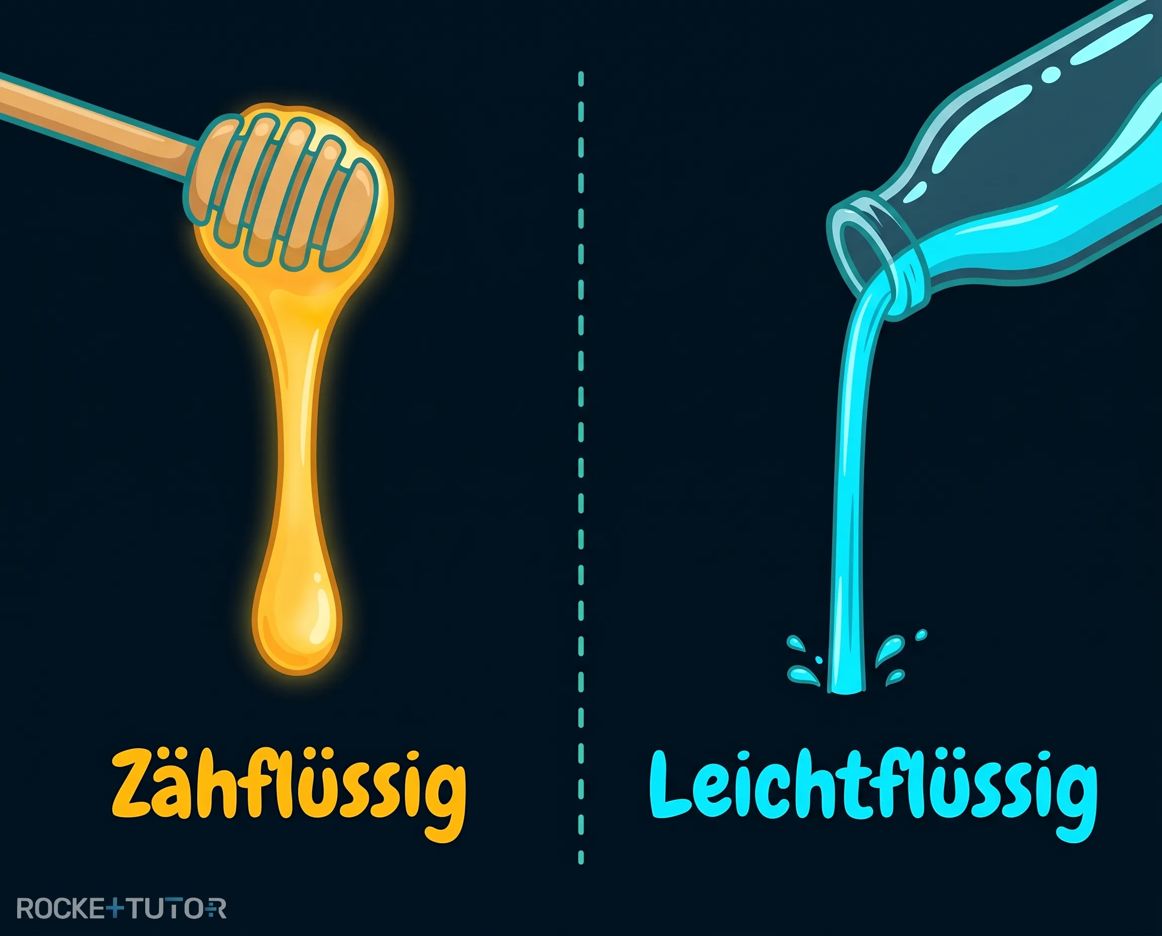 Honig tropft zähflüssig vom Löffel
