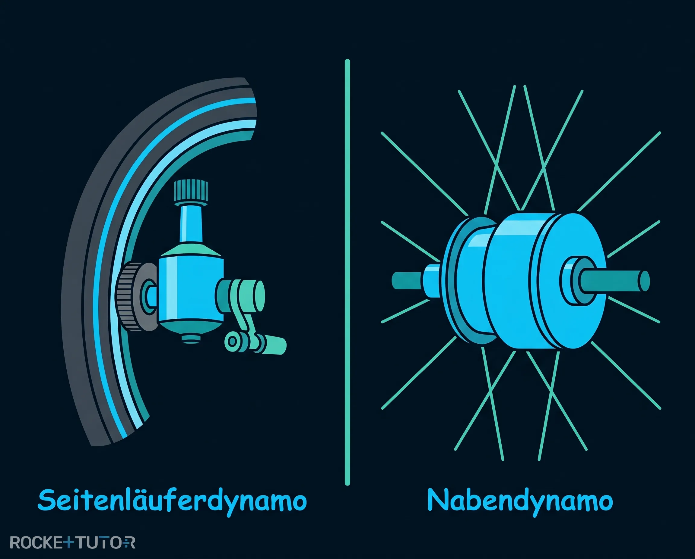 Nabendynamo am Fahrrad