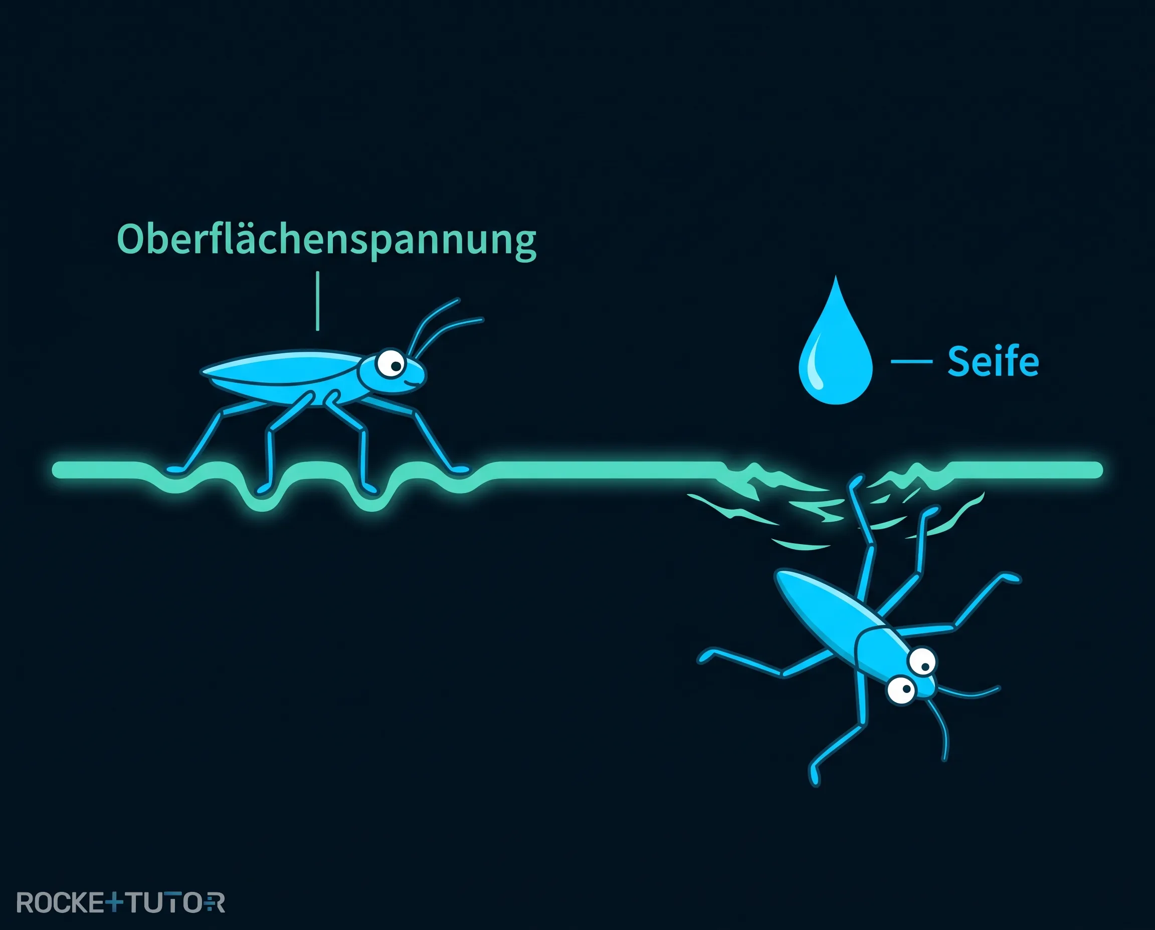 Wasserläufer auf dem Wasser
