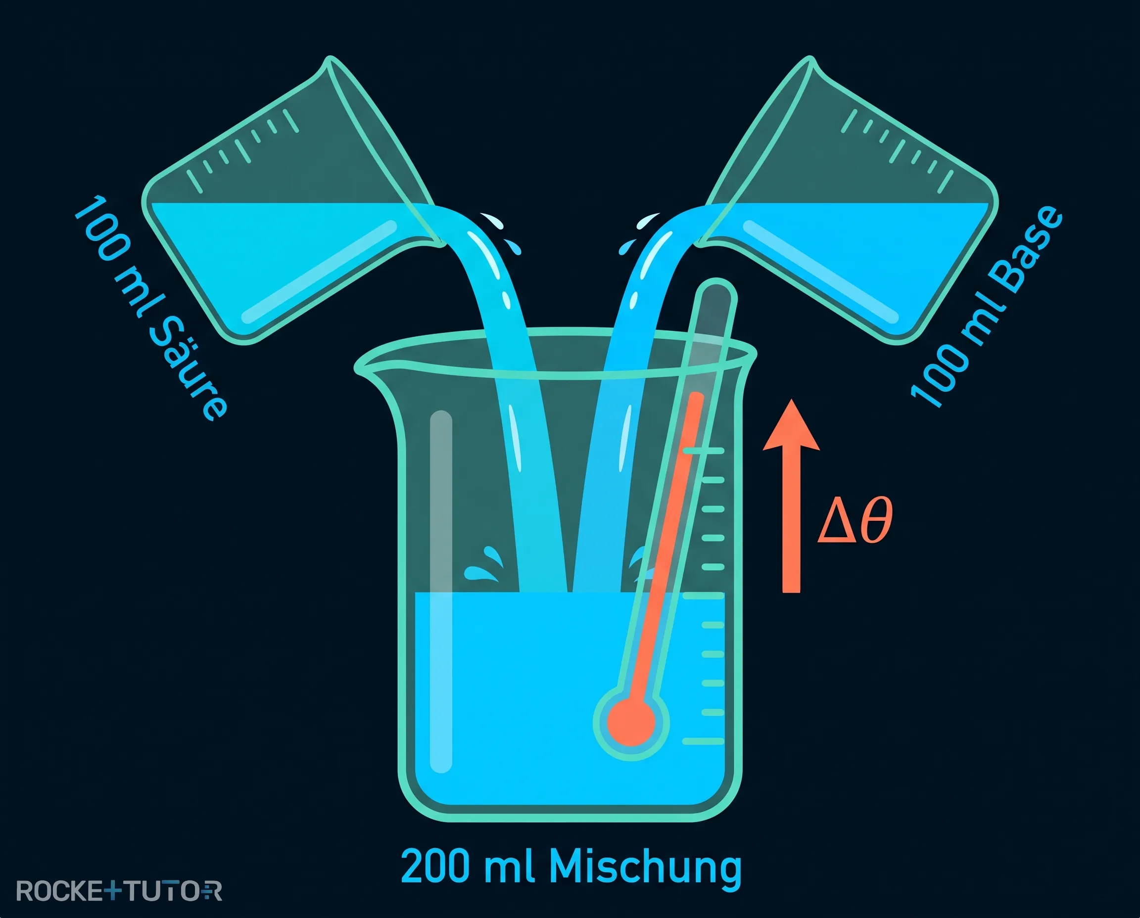Thermometer in einem Becherglas