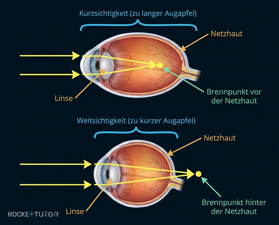 Kurzsichtigkeit und Weitsichtigkeit