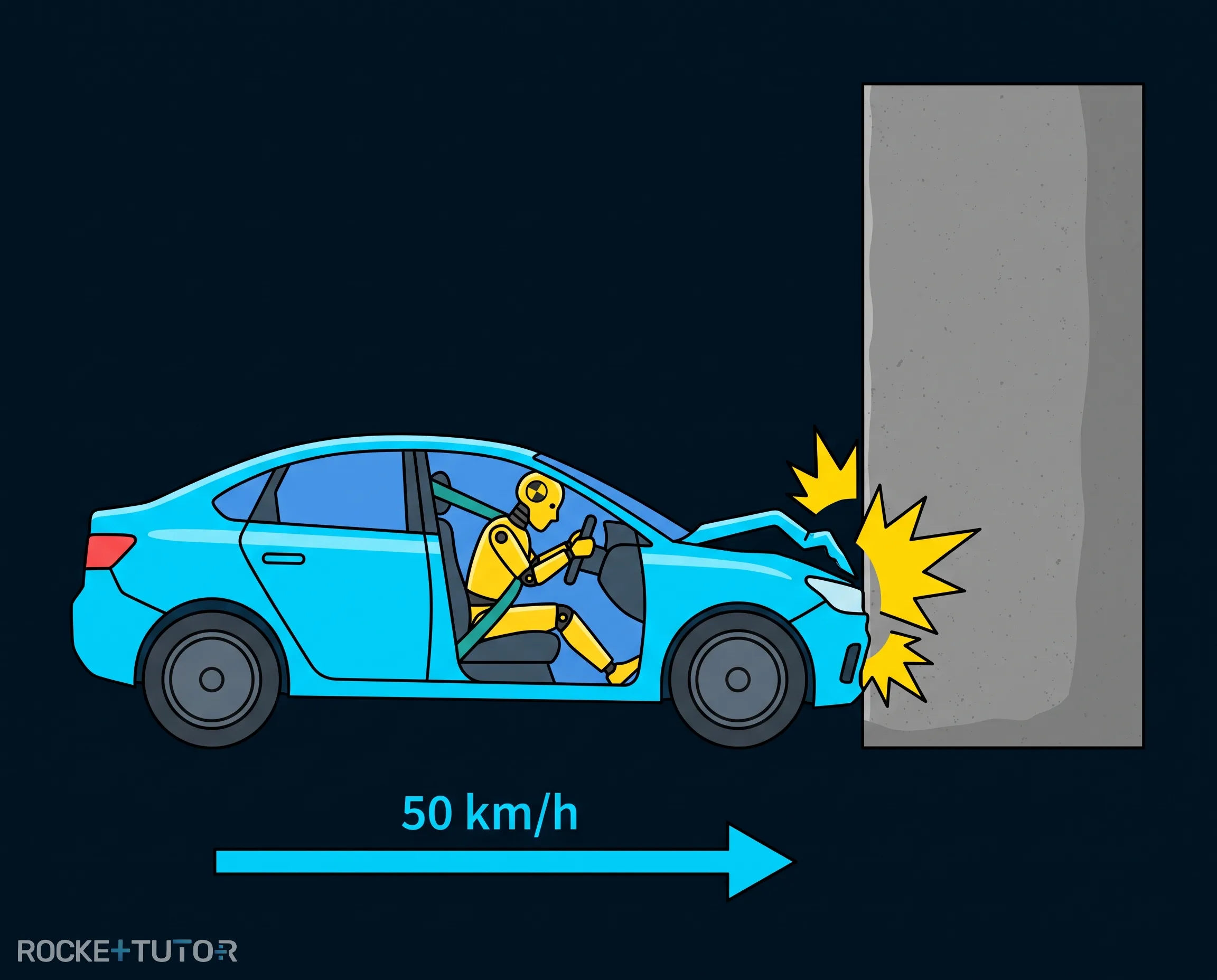 Crashtest Dummy und Drohne