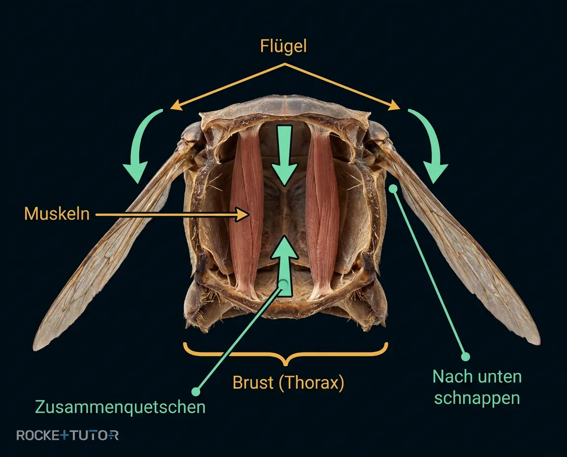 Indirekte Flugmuskulatur Thorax