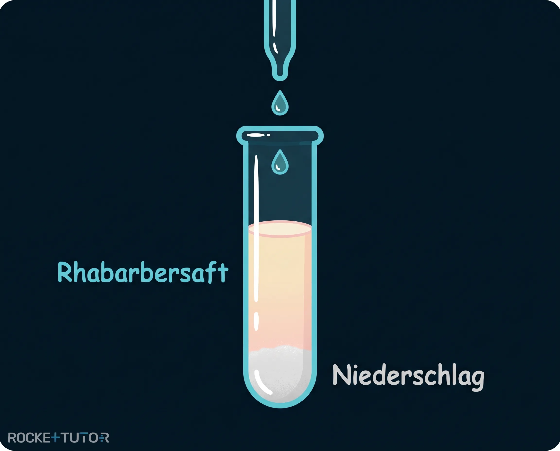 Nachweis von Oxalsäure Rhabarber