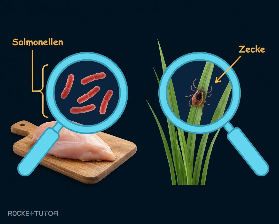 Grillhähnchen und Waldspaziergang