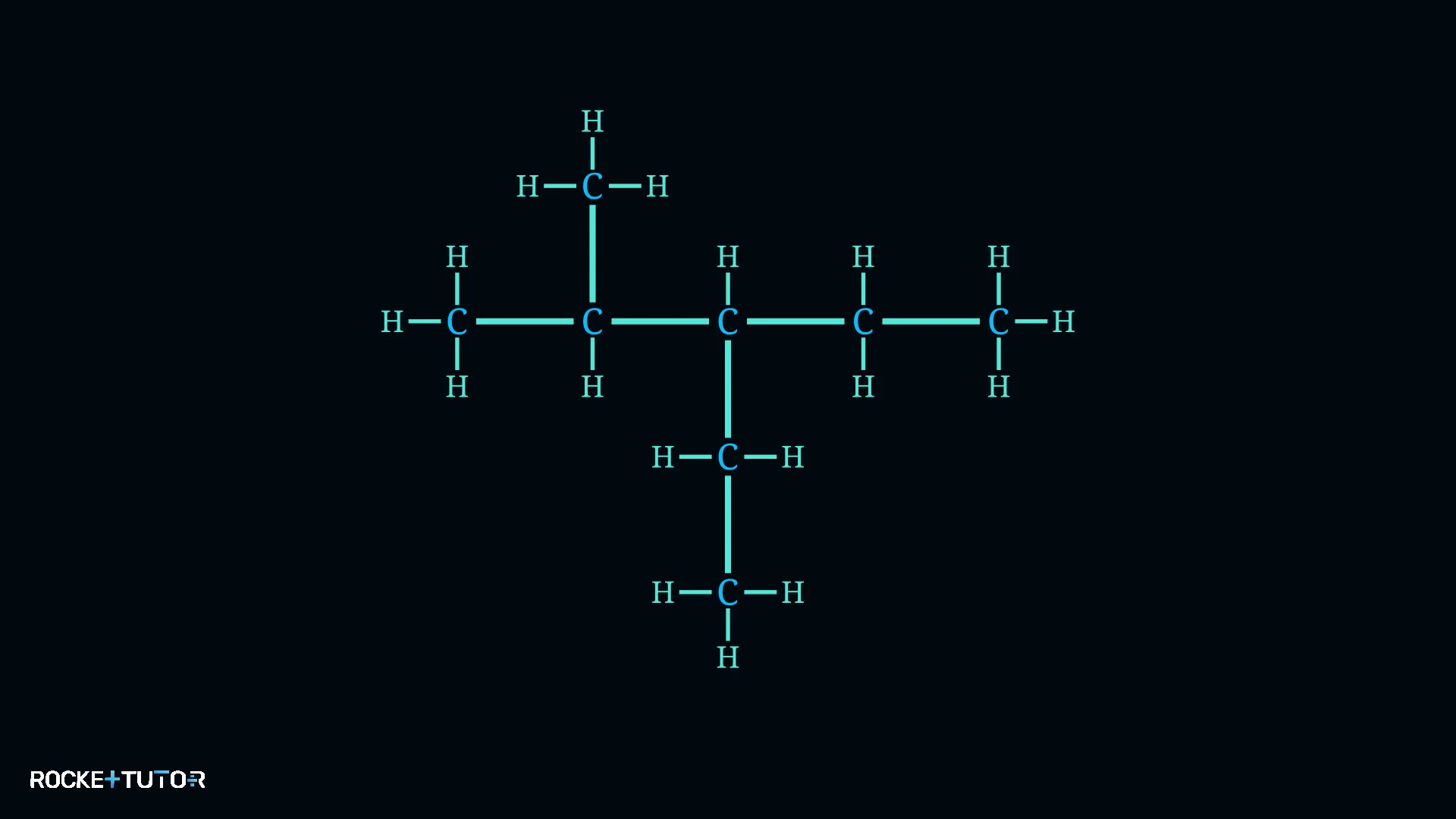 Strukturformel von Ethyl Methylpentan