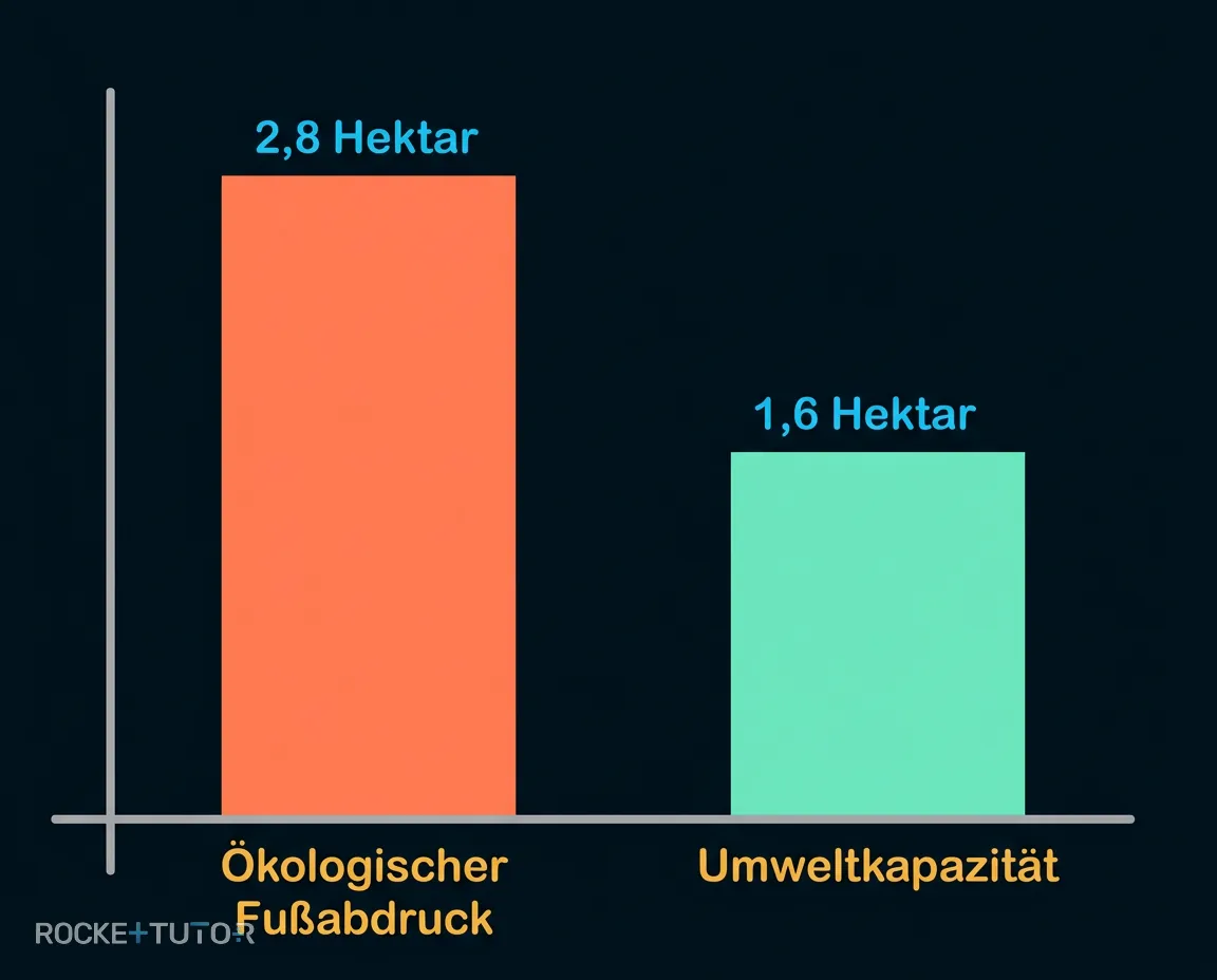 Ökologischer Fußabdruck vs Umweltkapazität