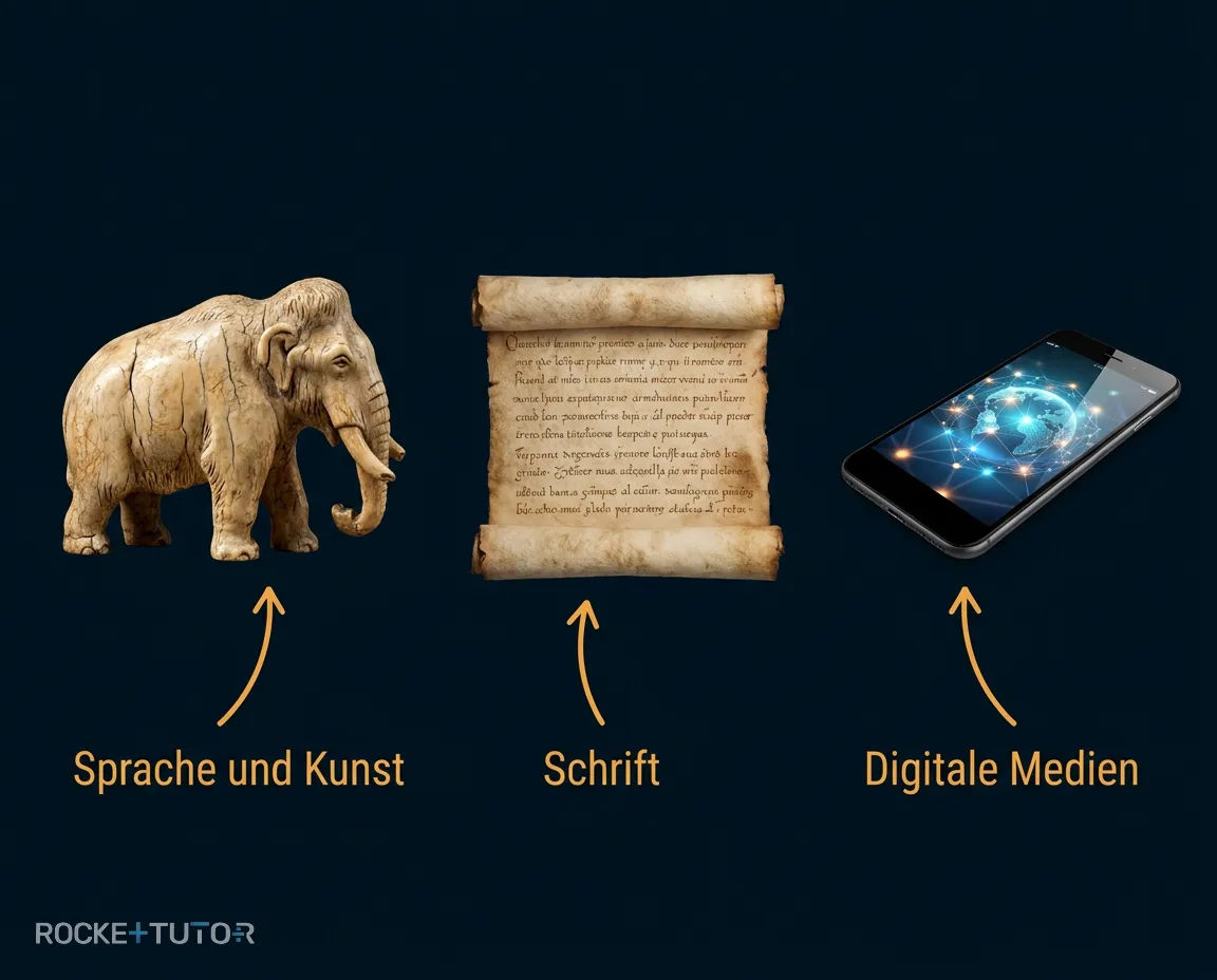 Entwicklung von Sprache zu Medien