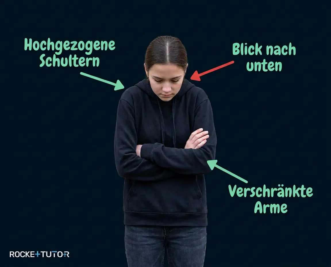 Mädchen mit verschränkten Armen