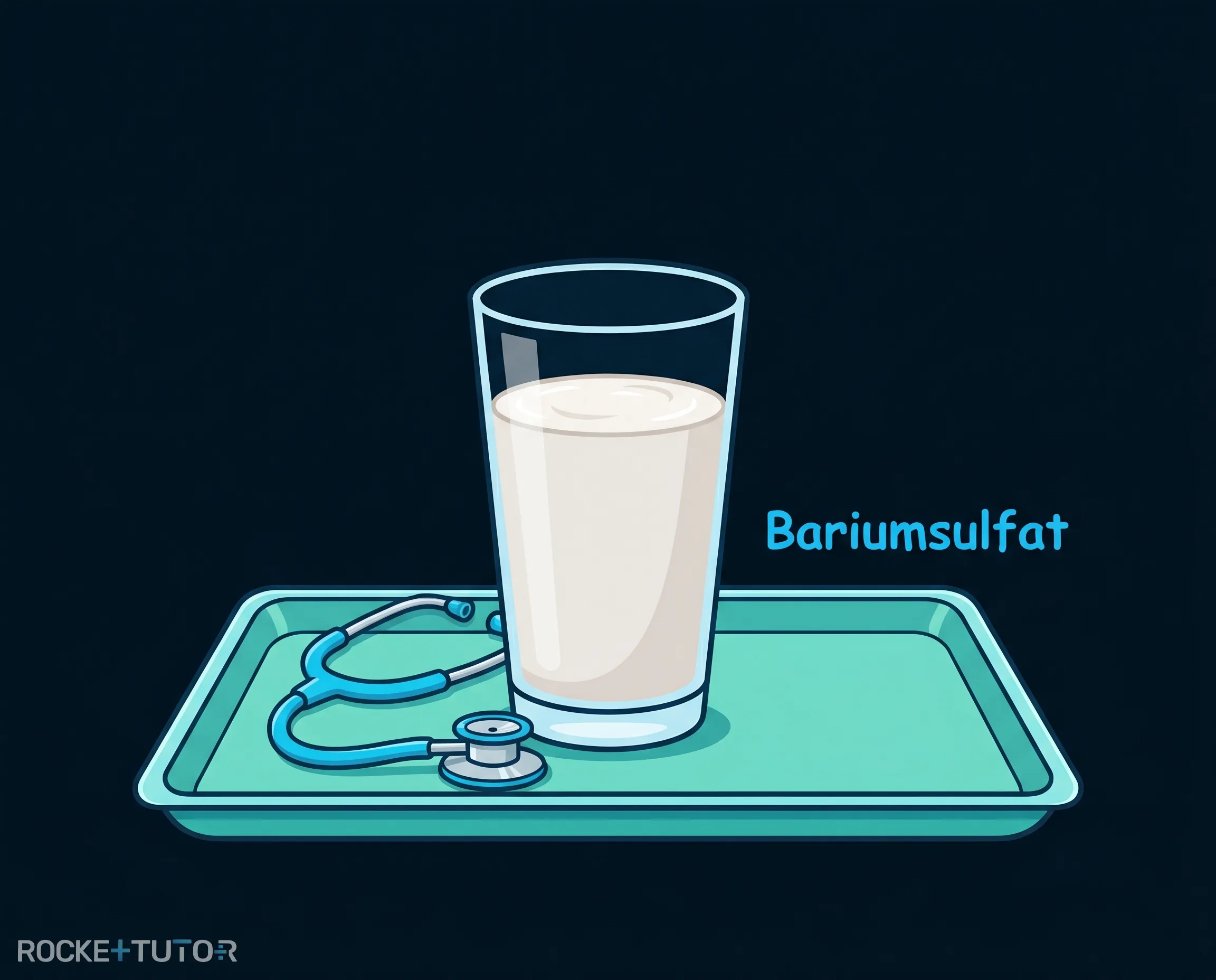 Weißer Röntgen-Shake im Glas