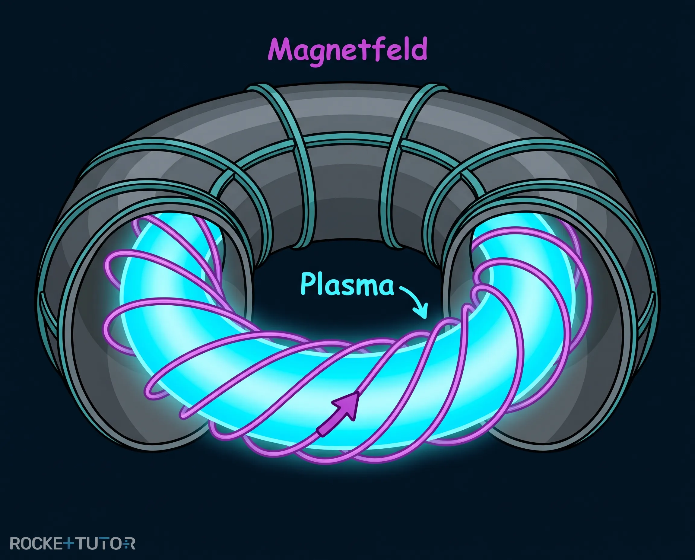 Magnetischer Einschluss im Stellarator
