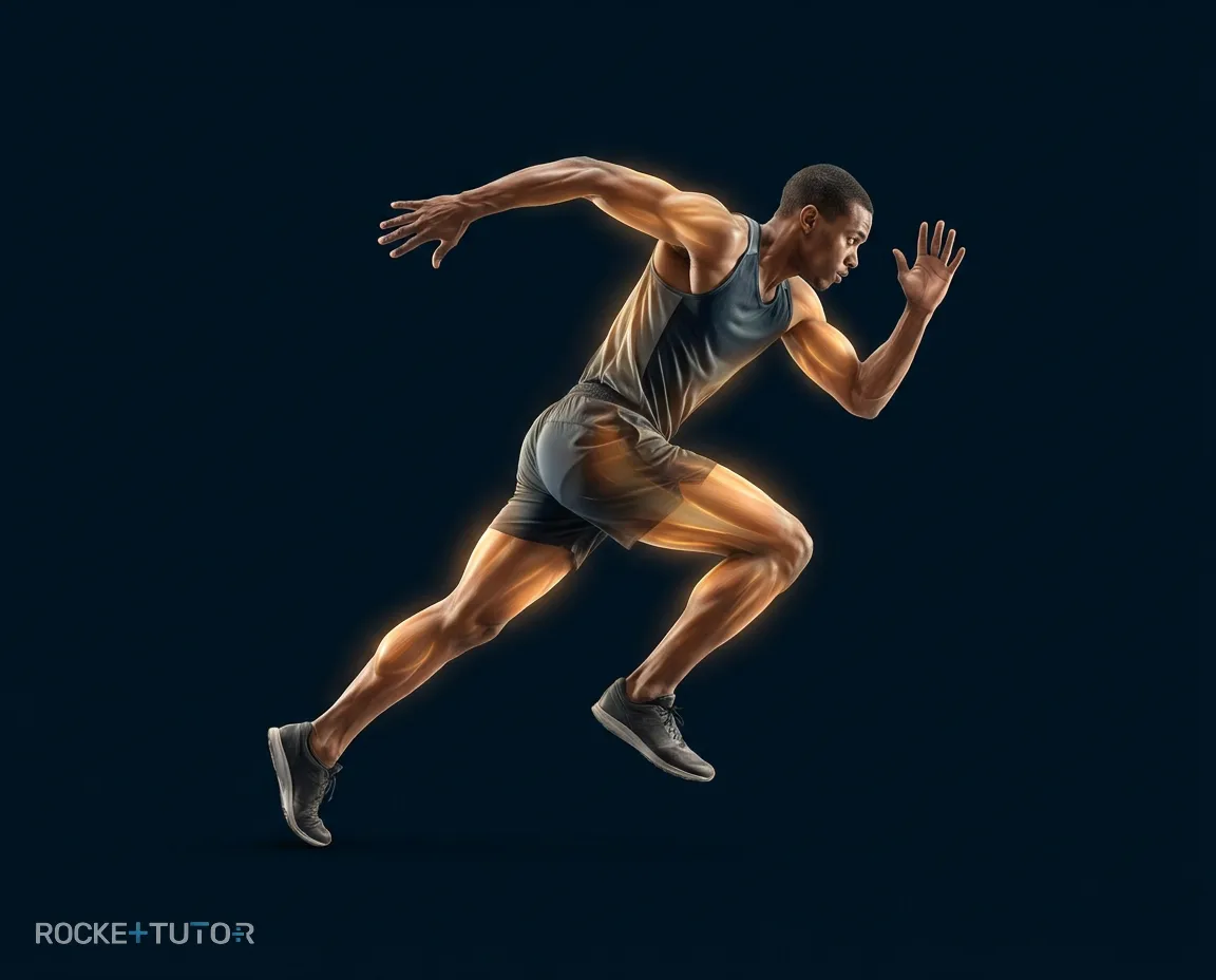 Läuferin im Sprint