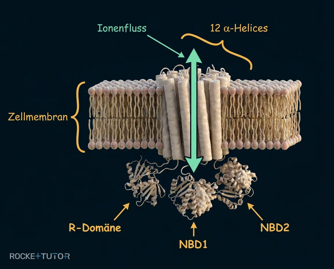 Aufbau des CFTR-Proteins