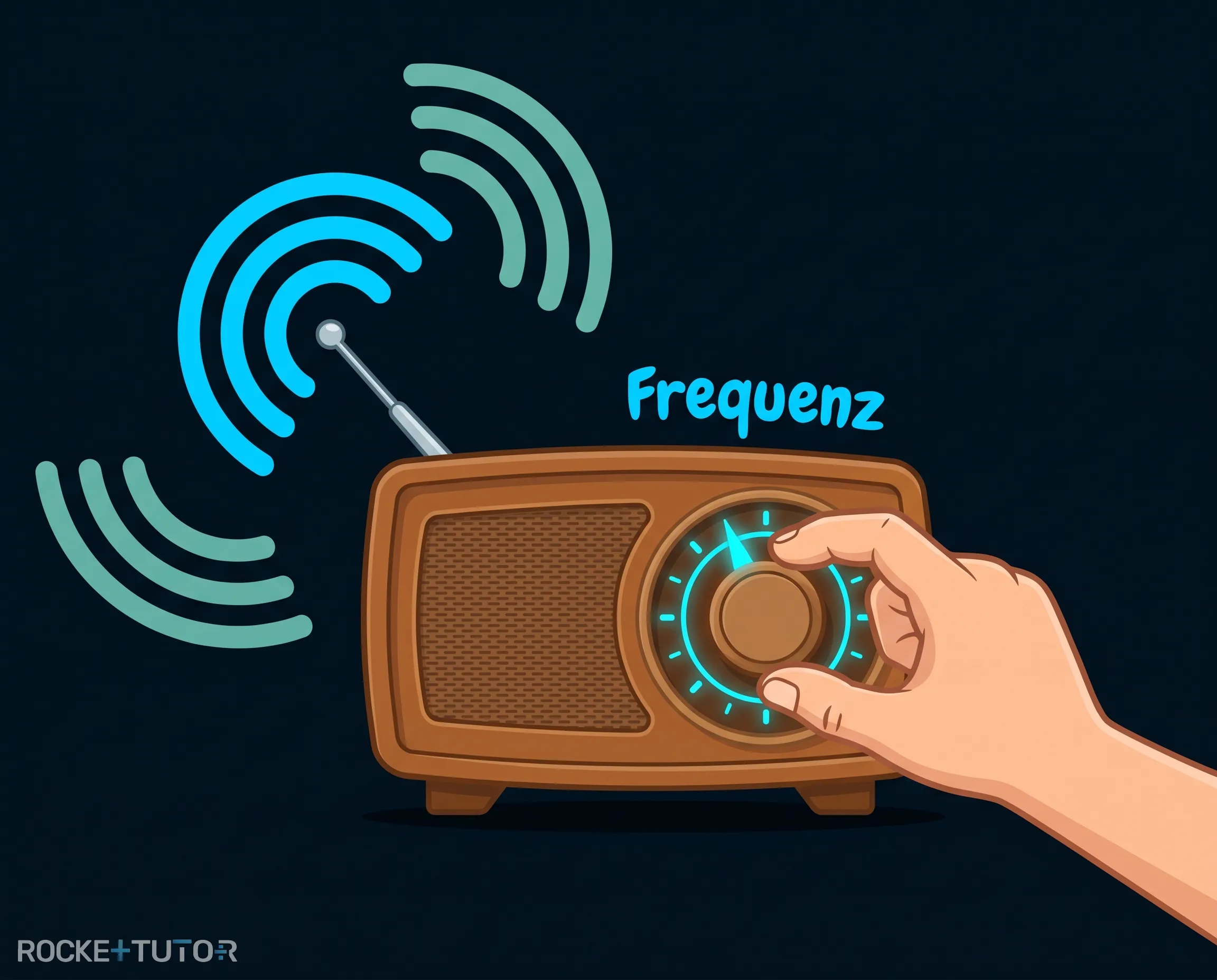 Altes Radio mit Frequenzwahl