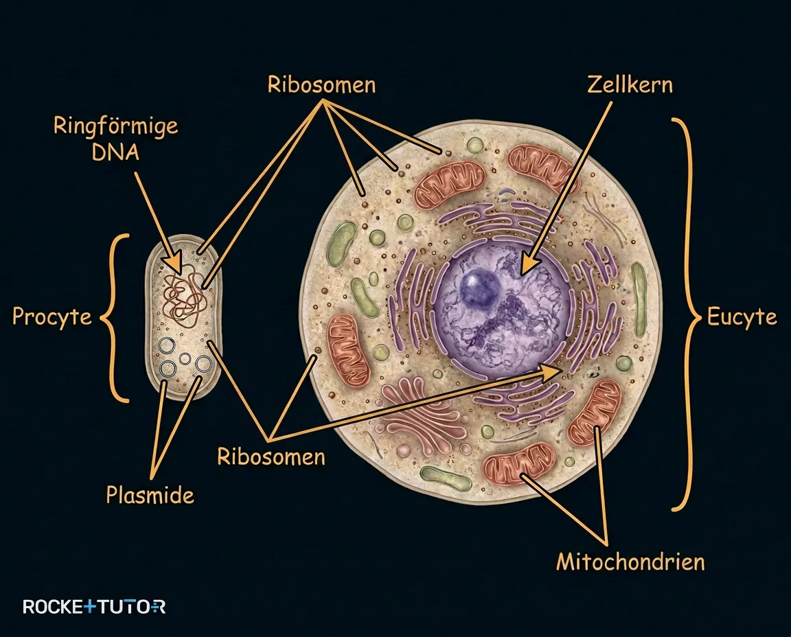 Aufbau Procyte und Eucyte