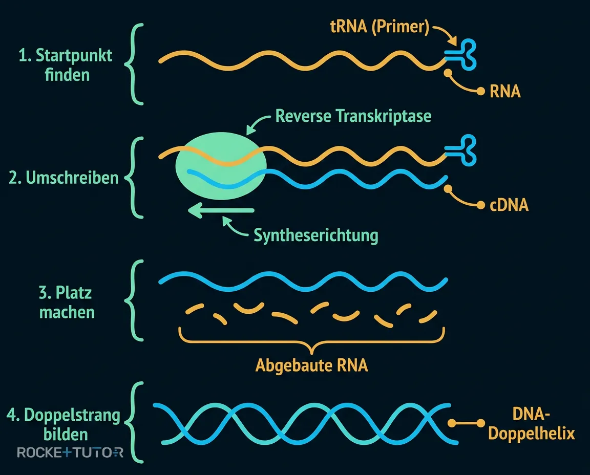 Schritte der cDNA-Synthese