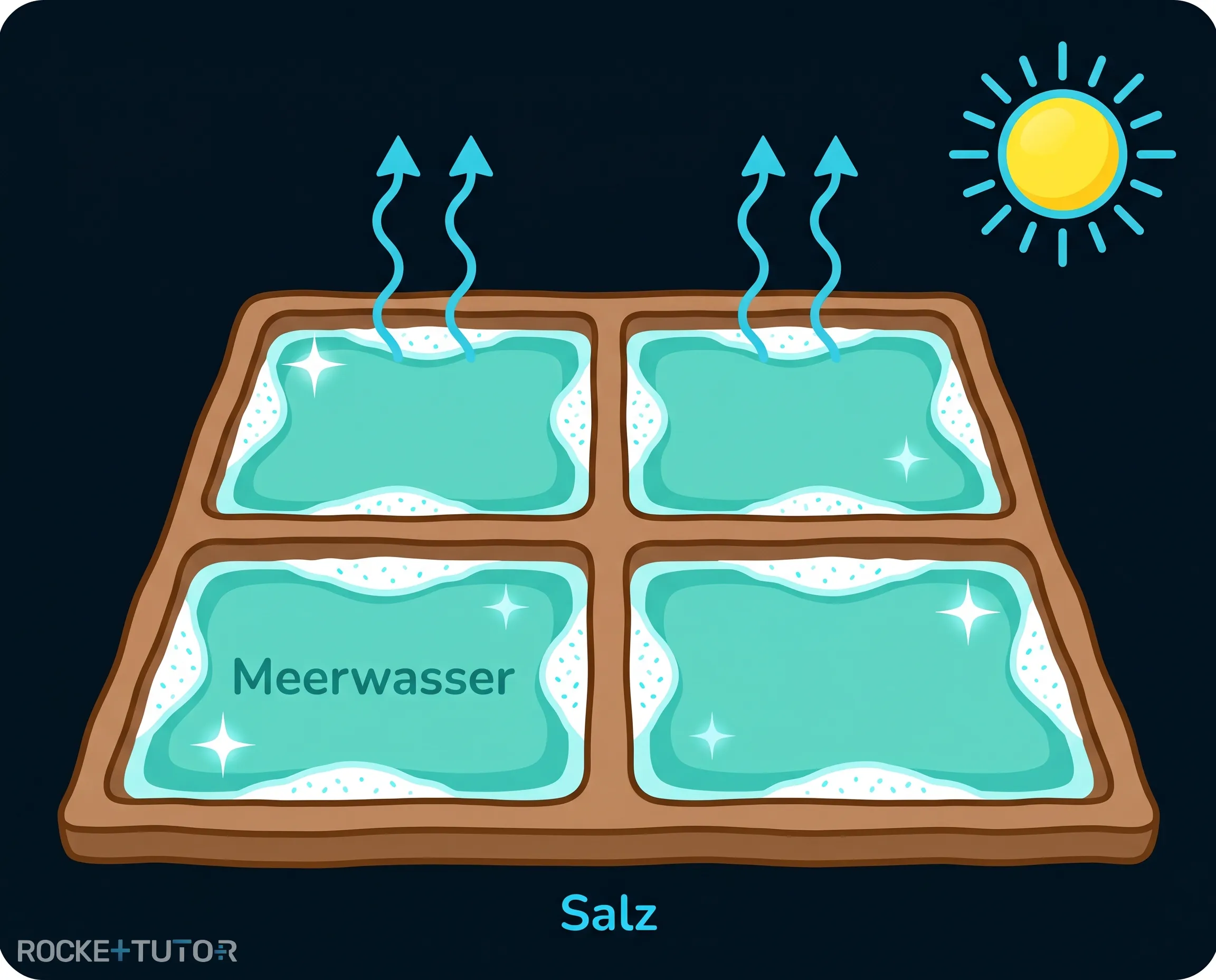 Salzgärten am Meer