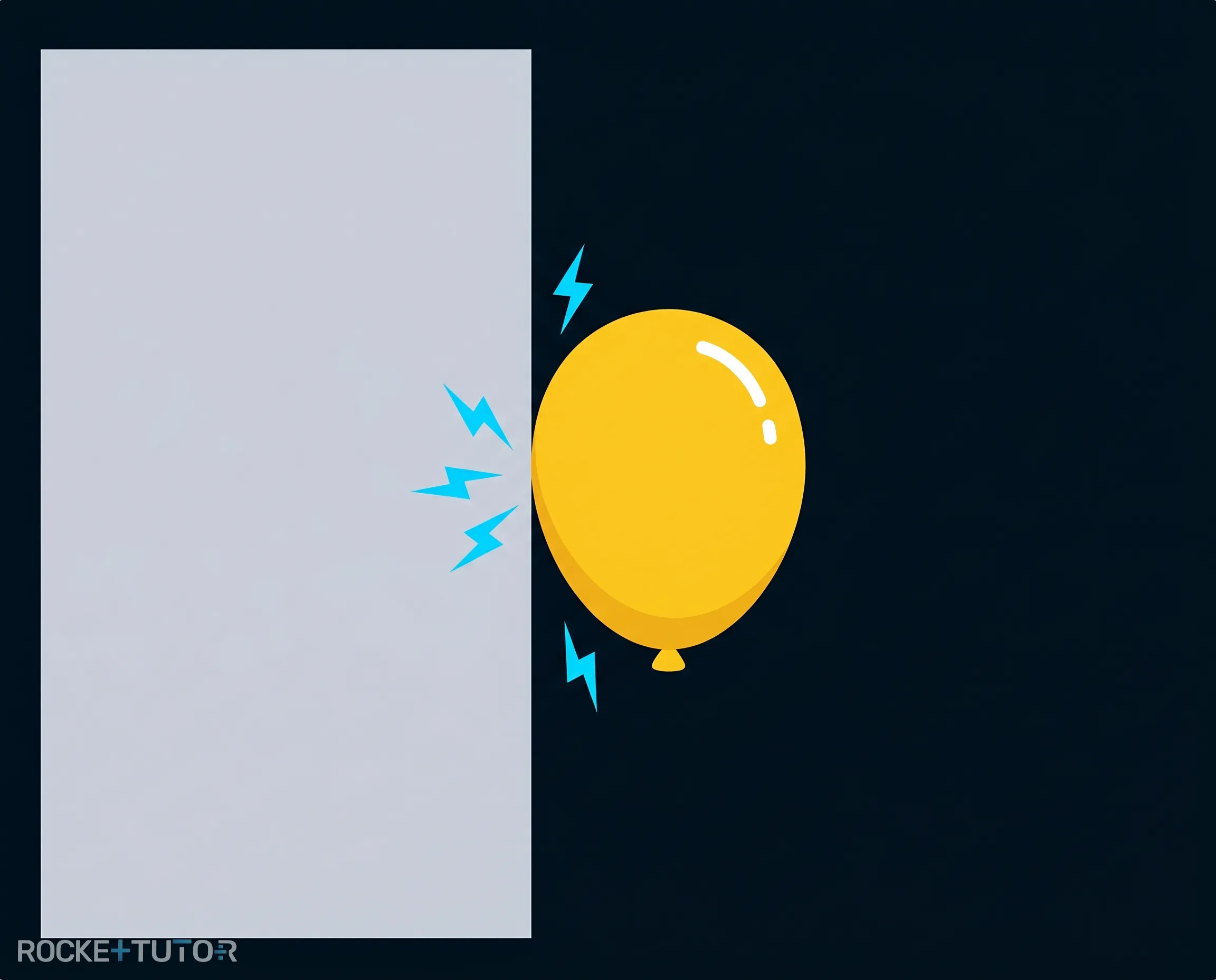 Luftballon klebt an der Wand