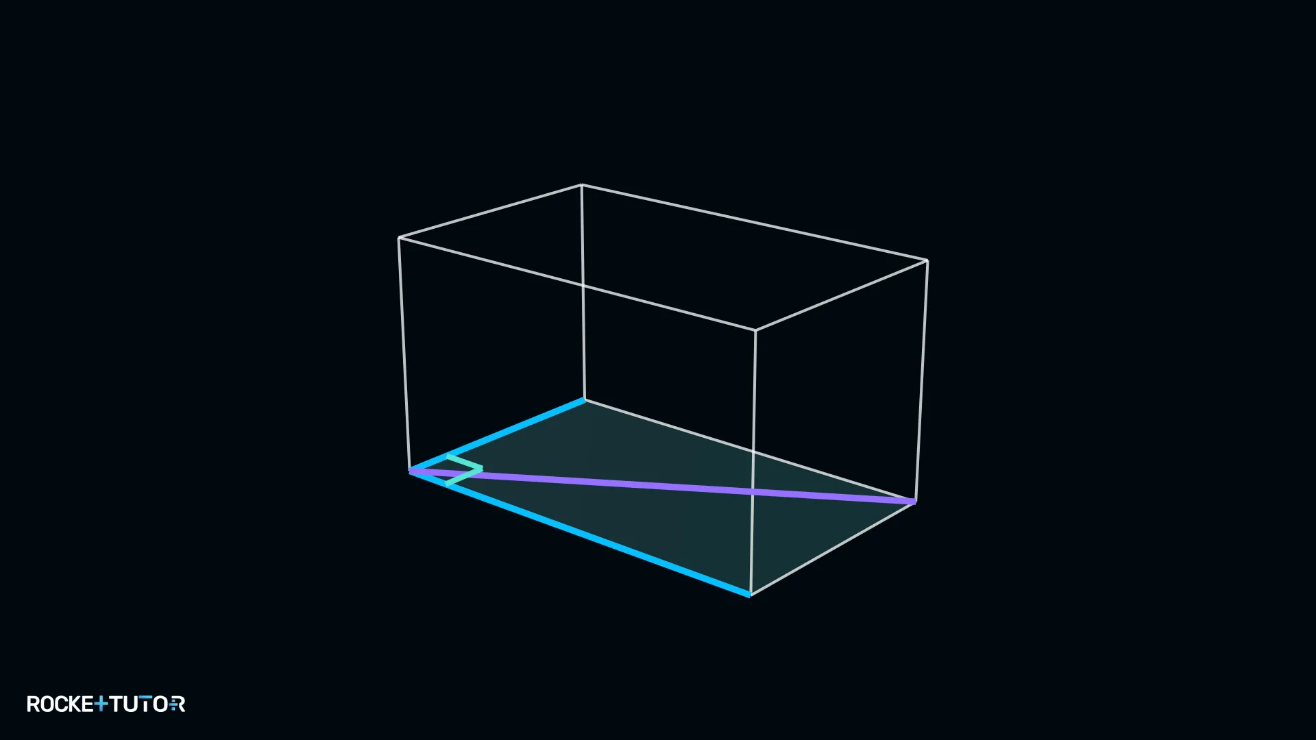 Quader mit eingezeichneter Bodendiagonale