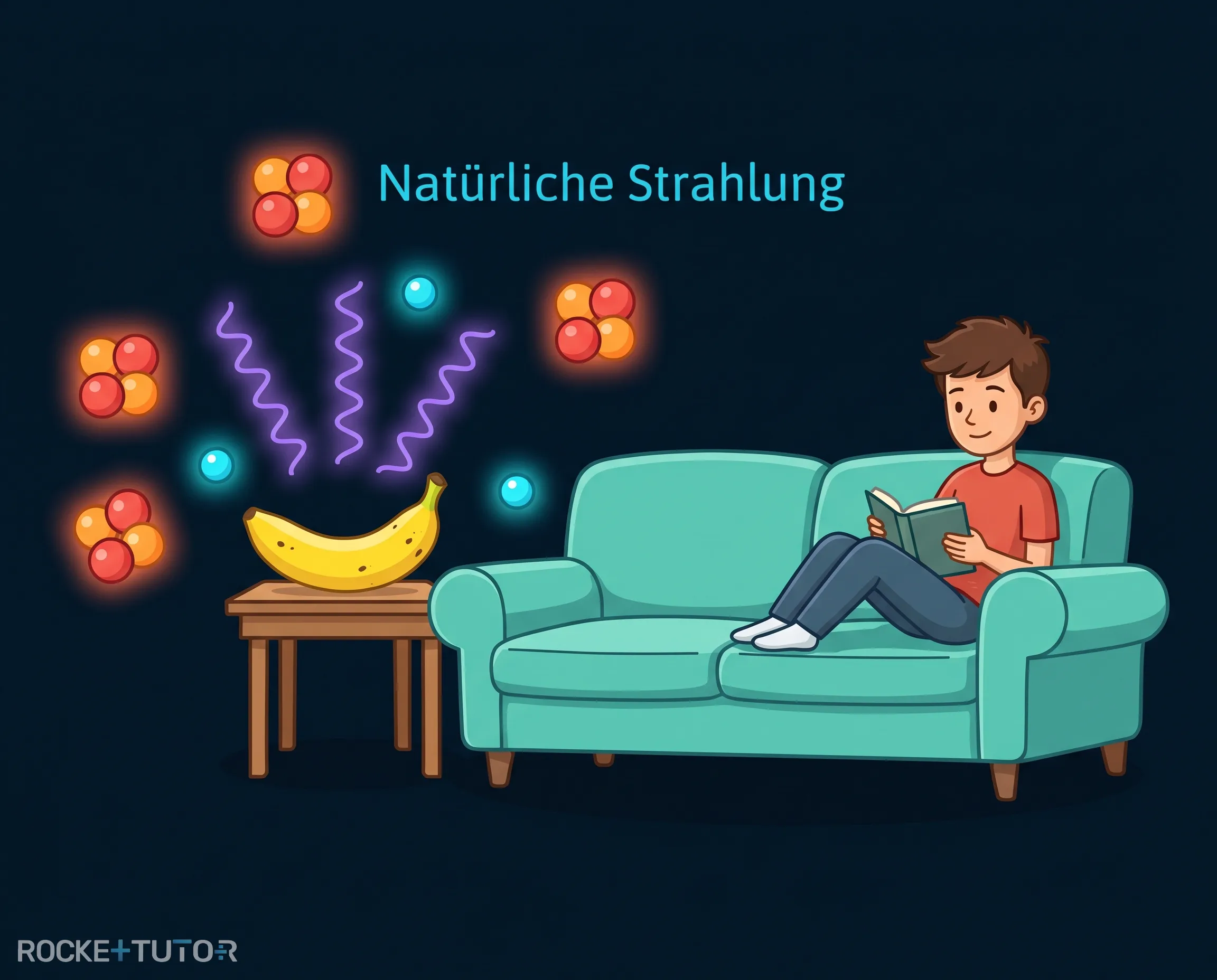 Superheld mit radioaktiver Strahlung