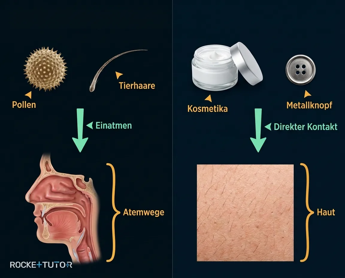 Häufige Allergene wie Pollen
