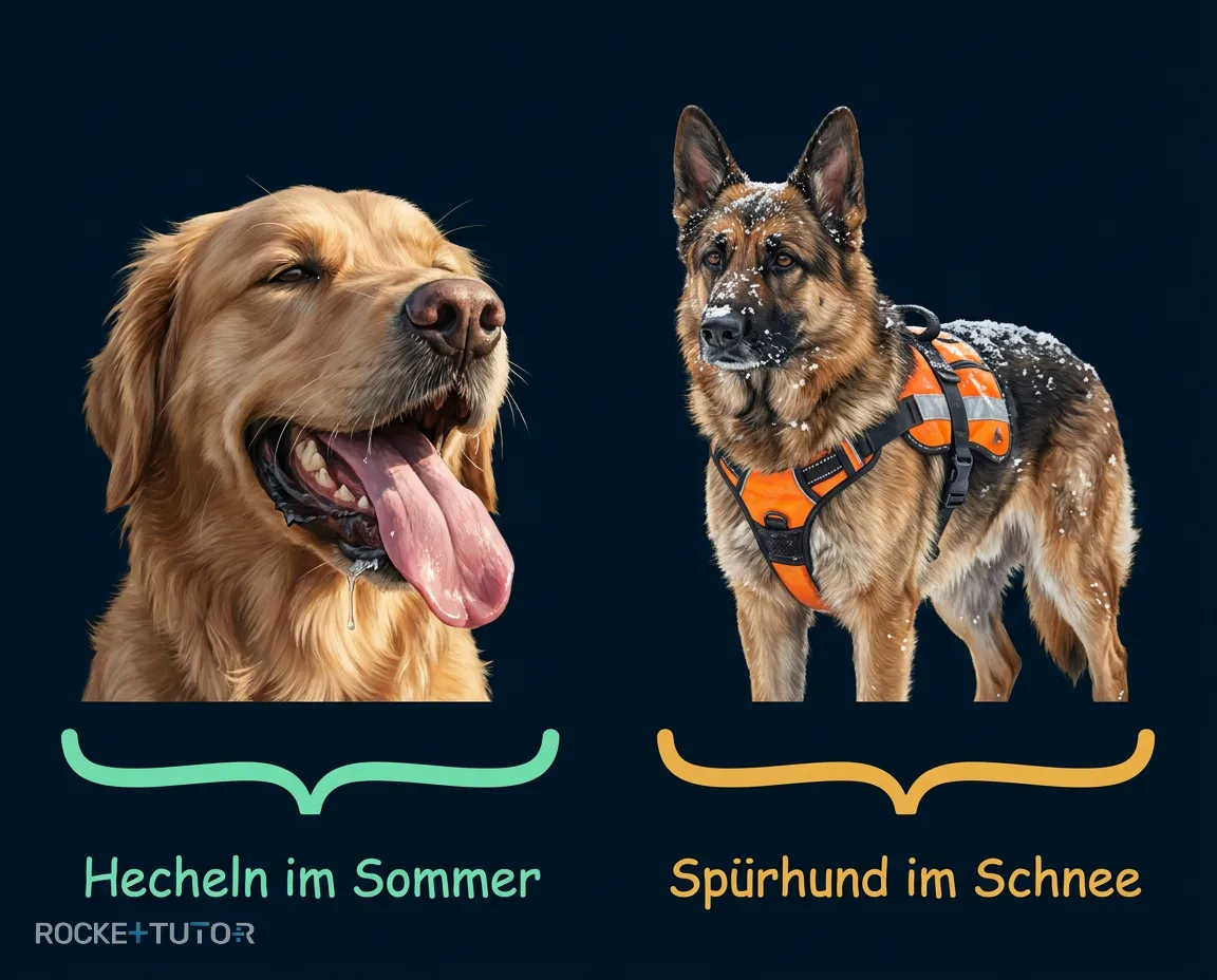 Hund im Schnee