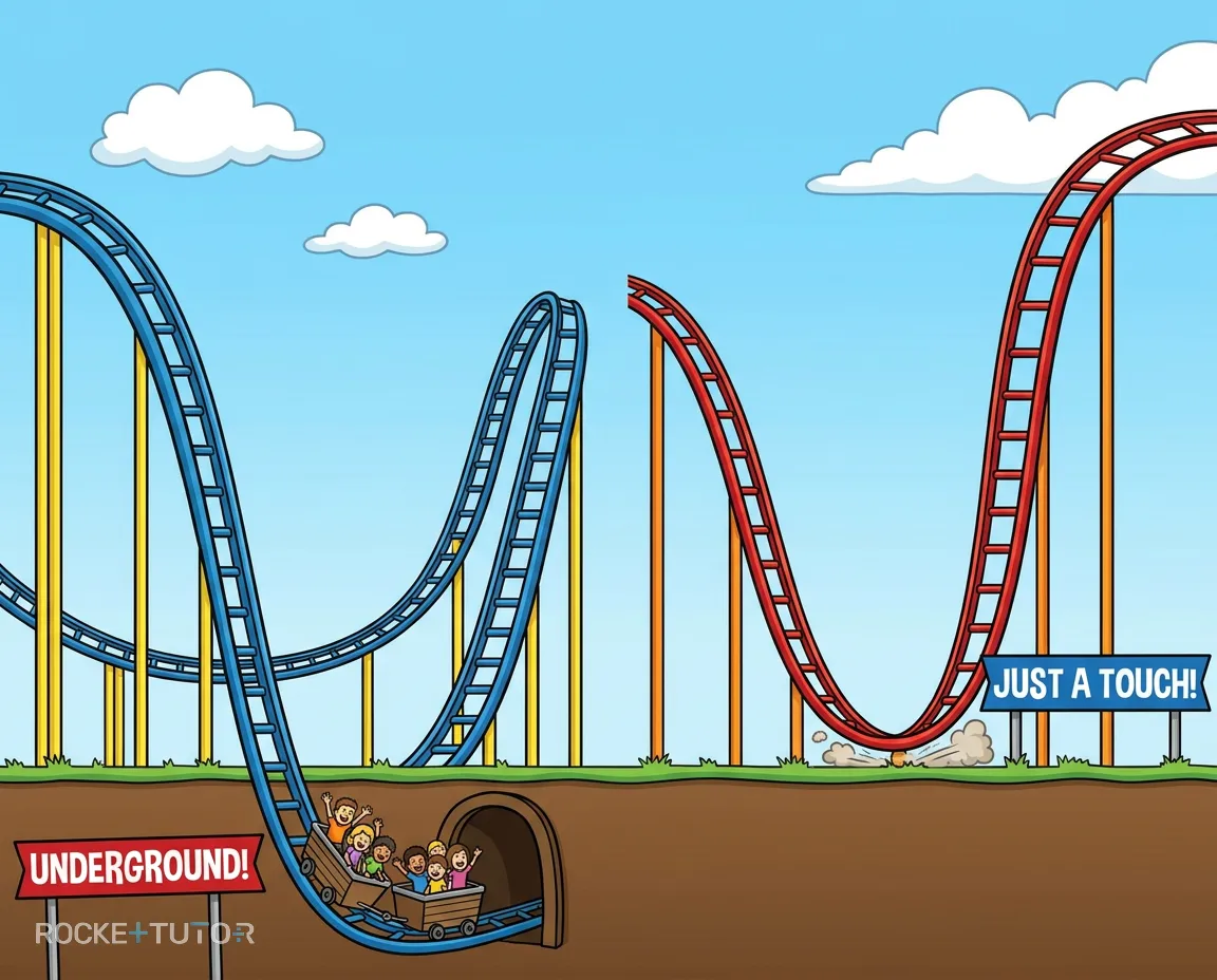 Achterbahn als Graph einer Funktion