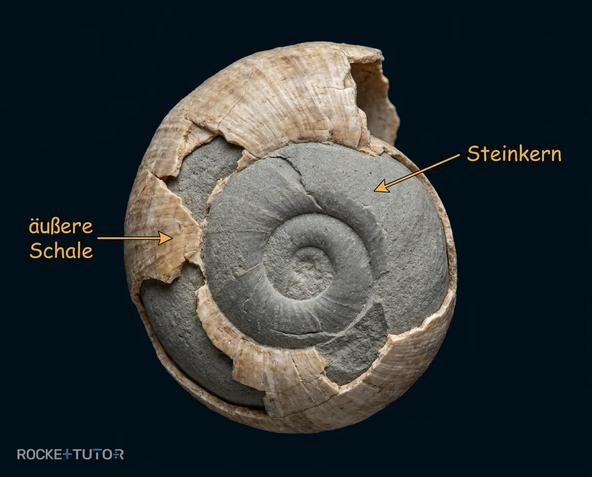 Steinkern einer Schnecke