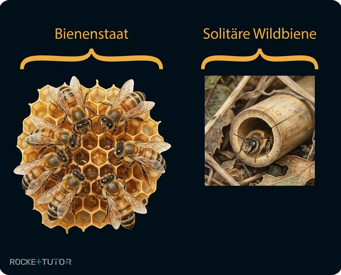 Bienenstock mit vielen Bienen