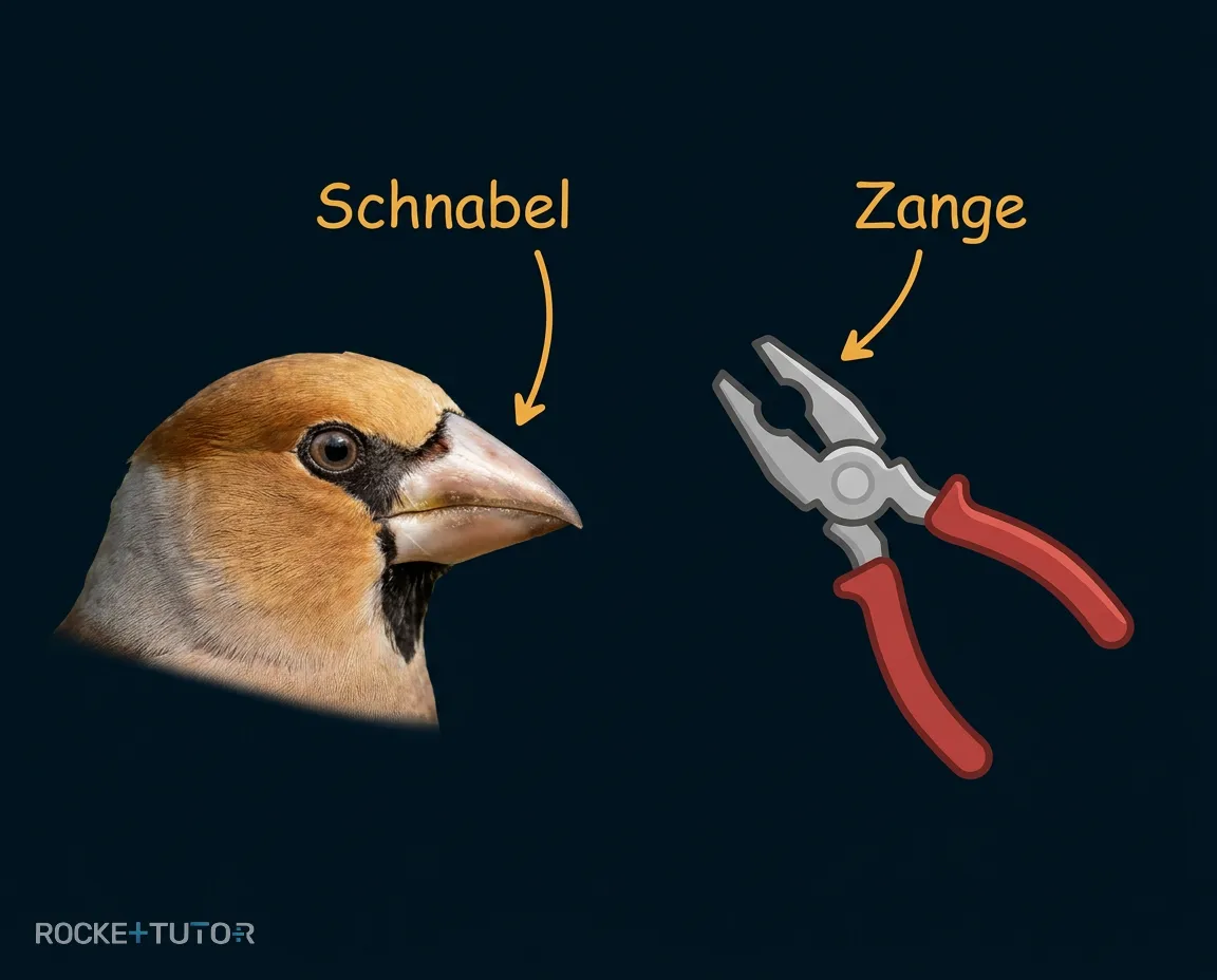 Verschiedene Vogelarten in der Natur