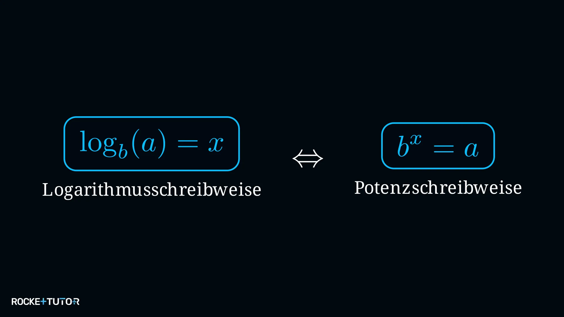 Logarithmusdefinition als Potenzumschreibung