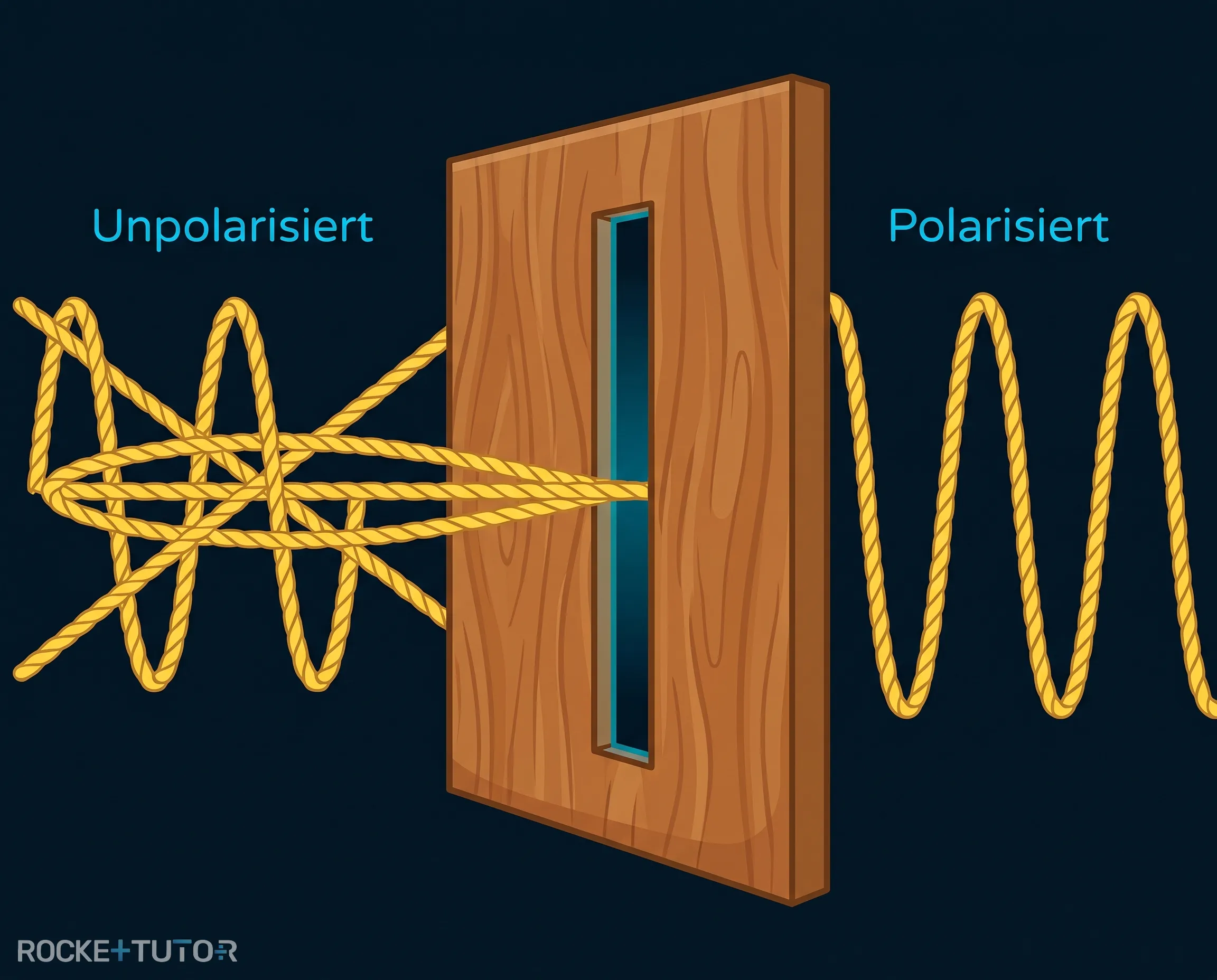 Unpolarisiertes und polarisiertes Licht