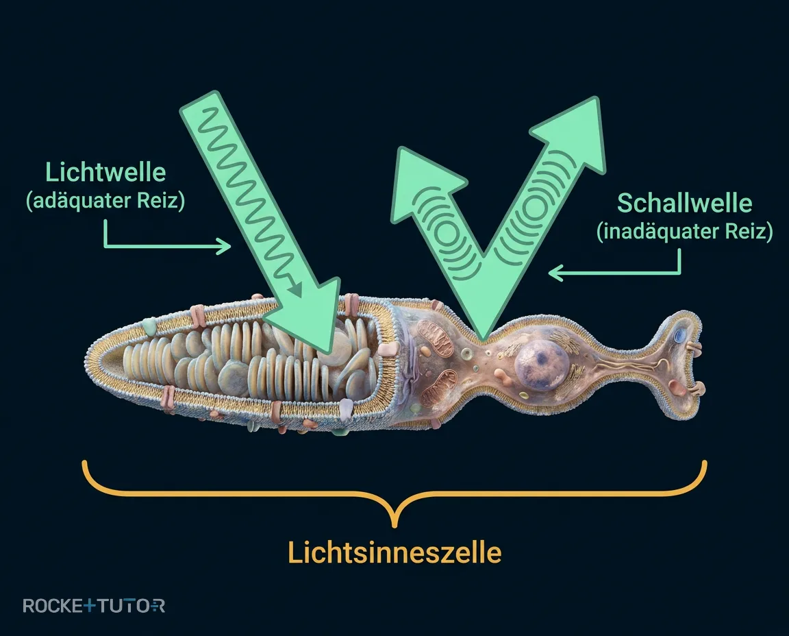Auge und adäquater Reiz