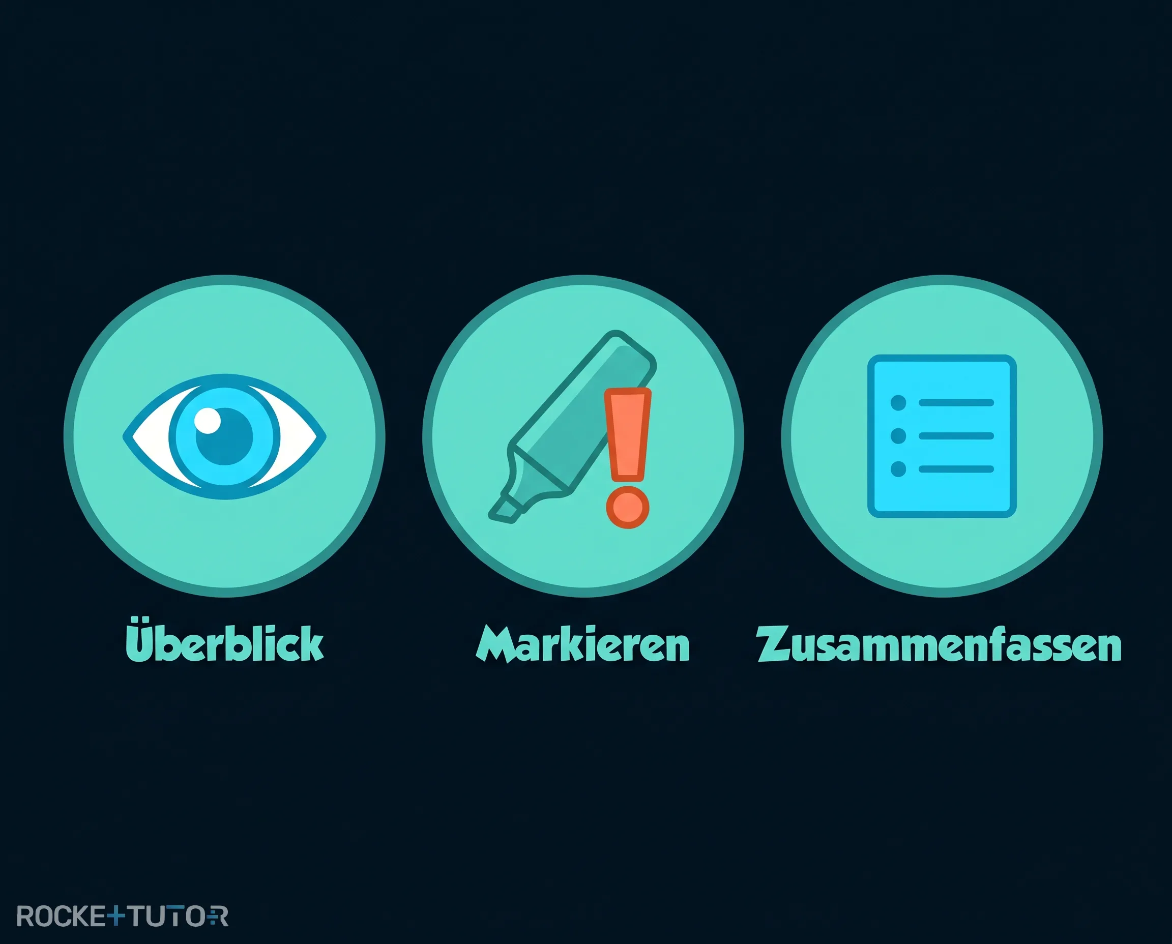 Die drei Schritte der Textanalyse