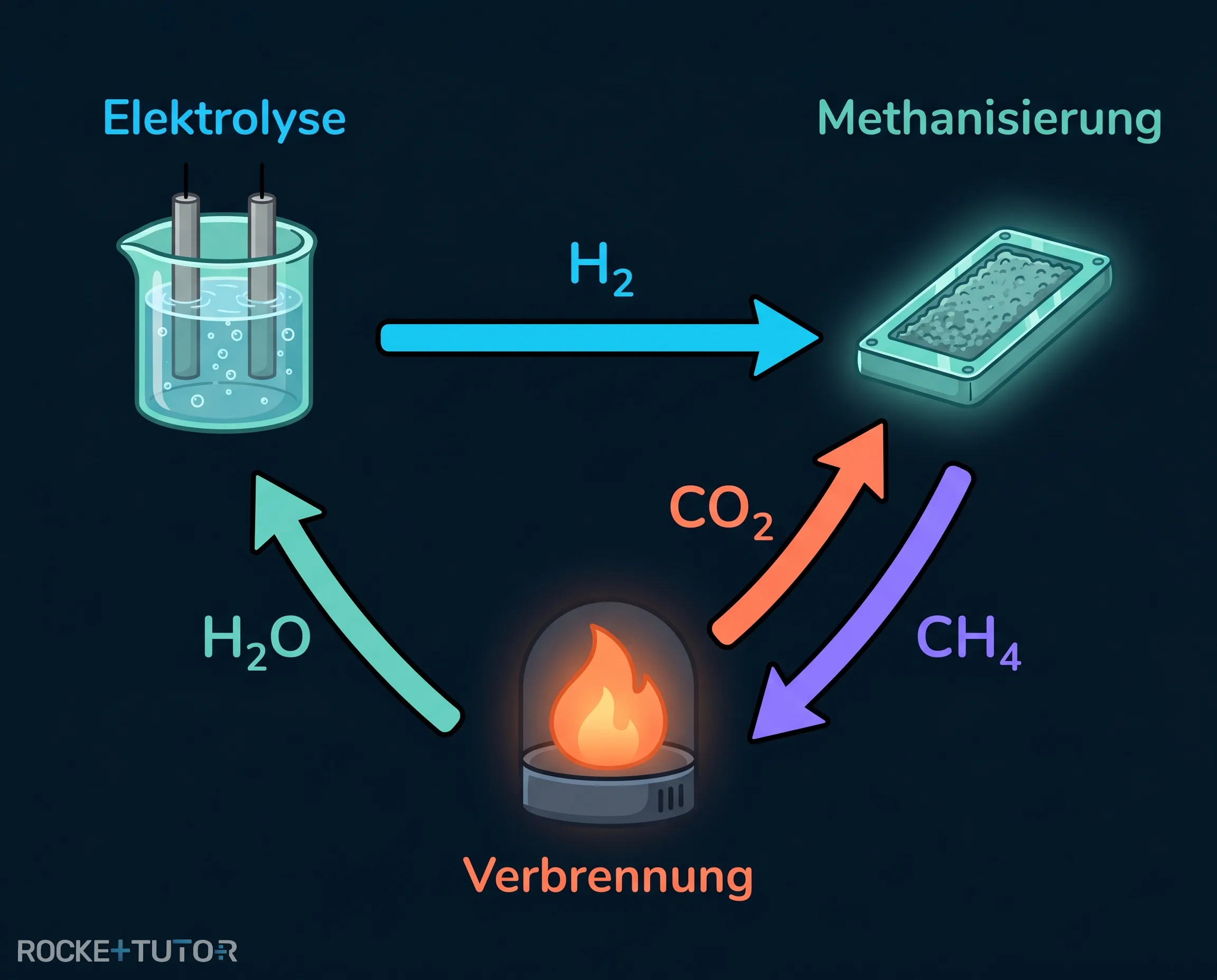 Methankreislauf Schema