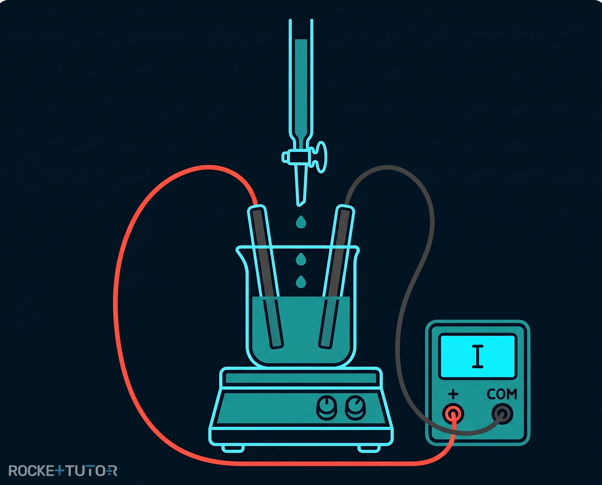 Diagramm Stromstärke während Titration