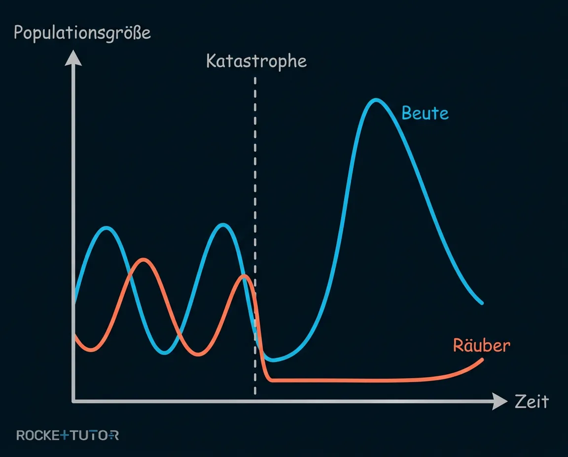 Diagramm zur dritten Lotka-Volterra-Regel