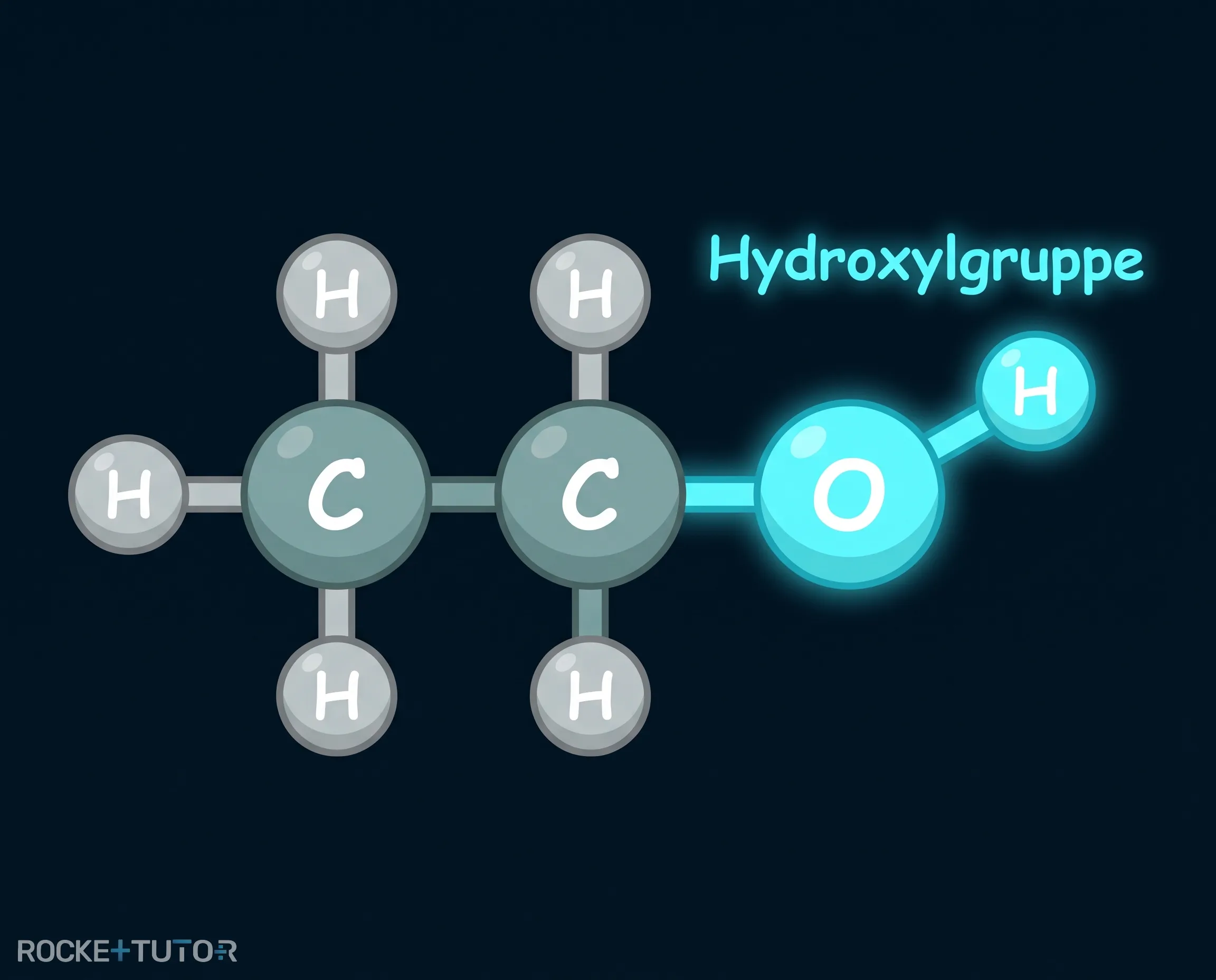 Strukturformel von Ethanol