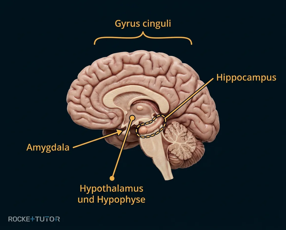 Gehirn limbisches System Amygdala Hippocampus