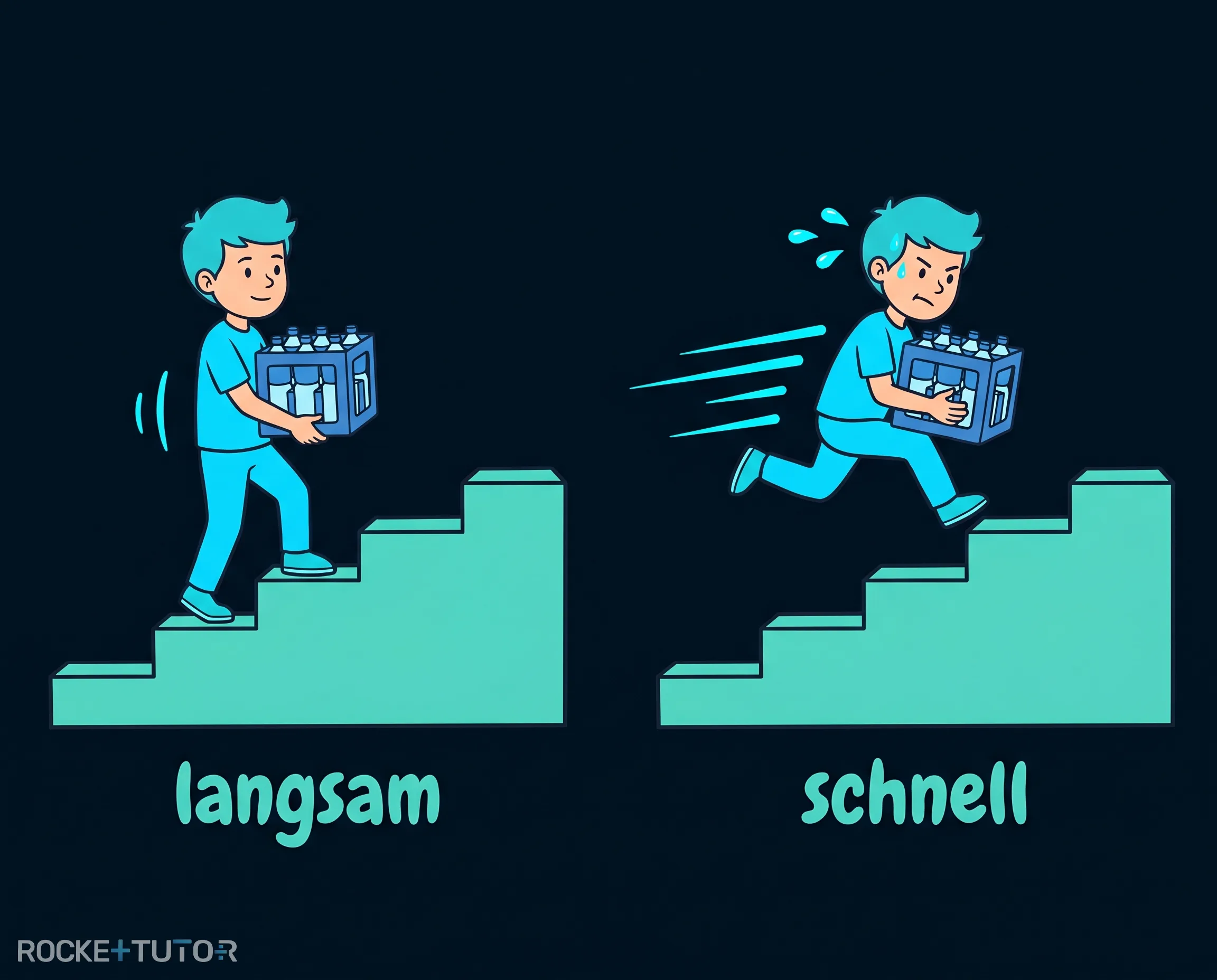 Zwei Personen tragen Kisten