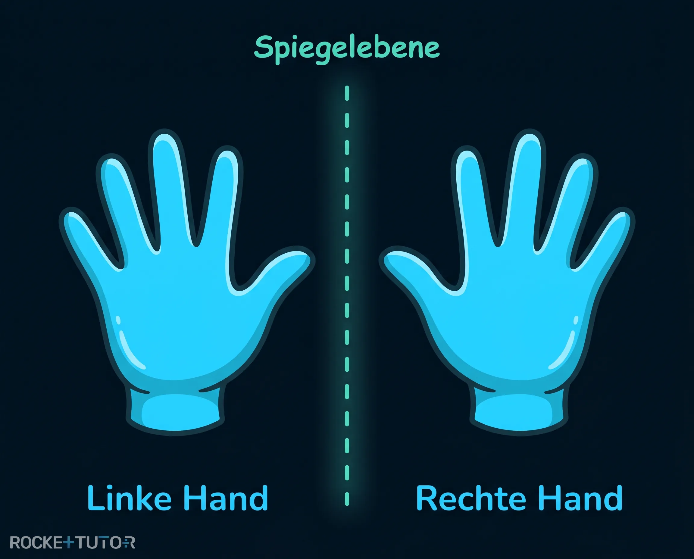 Linke und rechte Hand