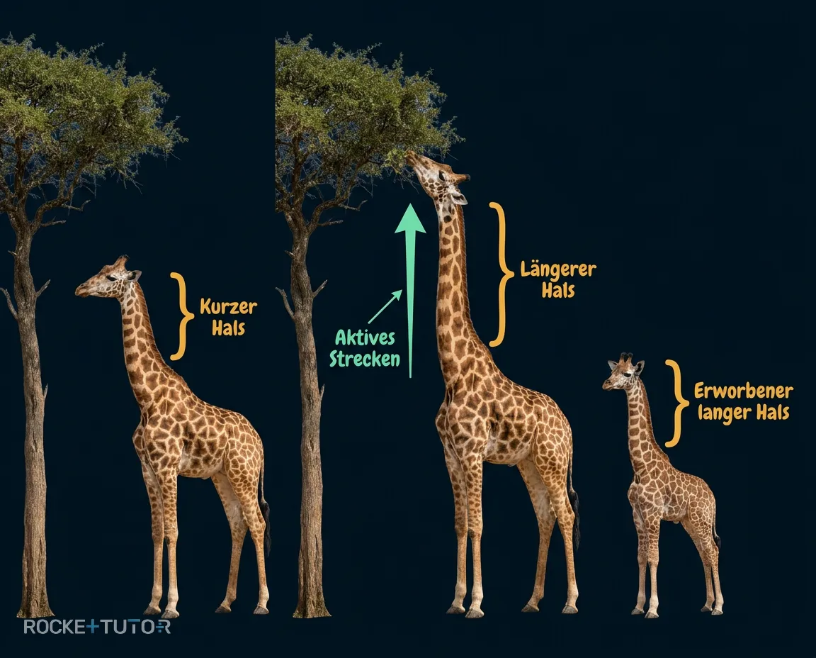 Lamarcks Theorie am Giraffenhals
