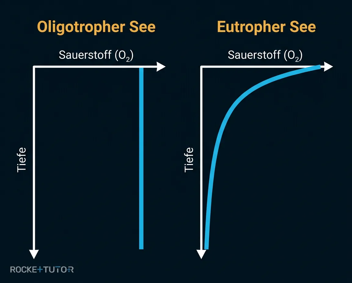 Sauerstoffgehalt im eutrophen See
