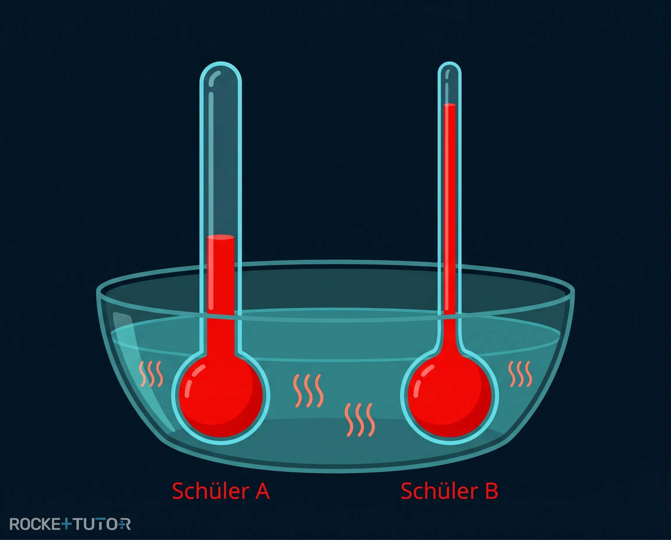 Vergleich dickes und dünnes Röhrchen