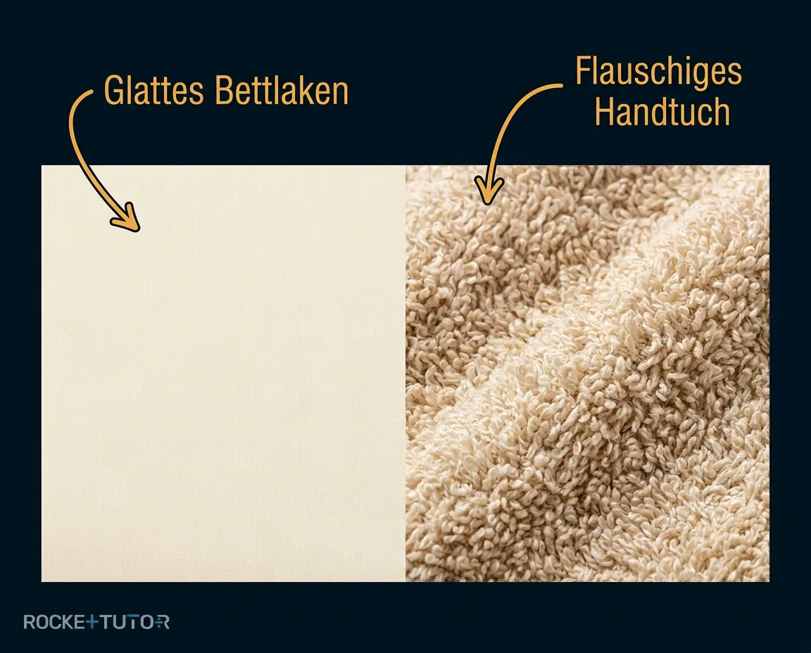 Handtuch mit vielen Schlaufen