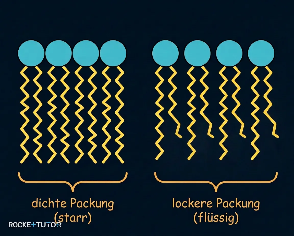Membranfluidität bei verschiedenen Lipiden