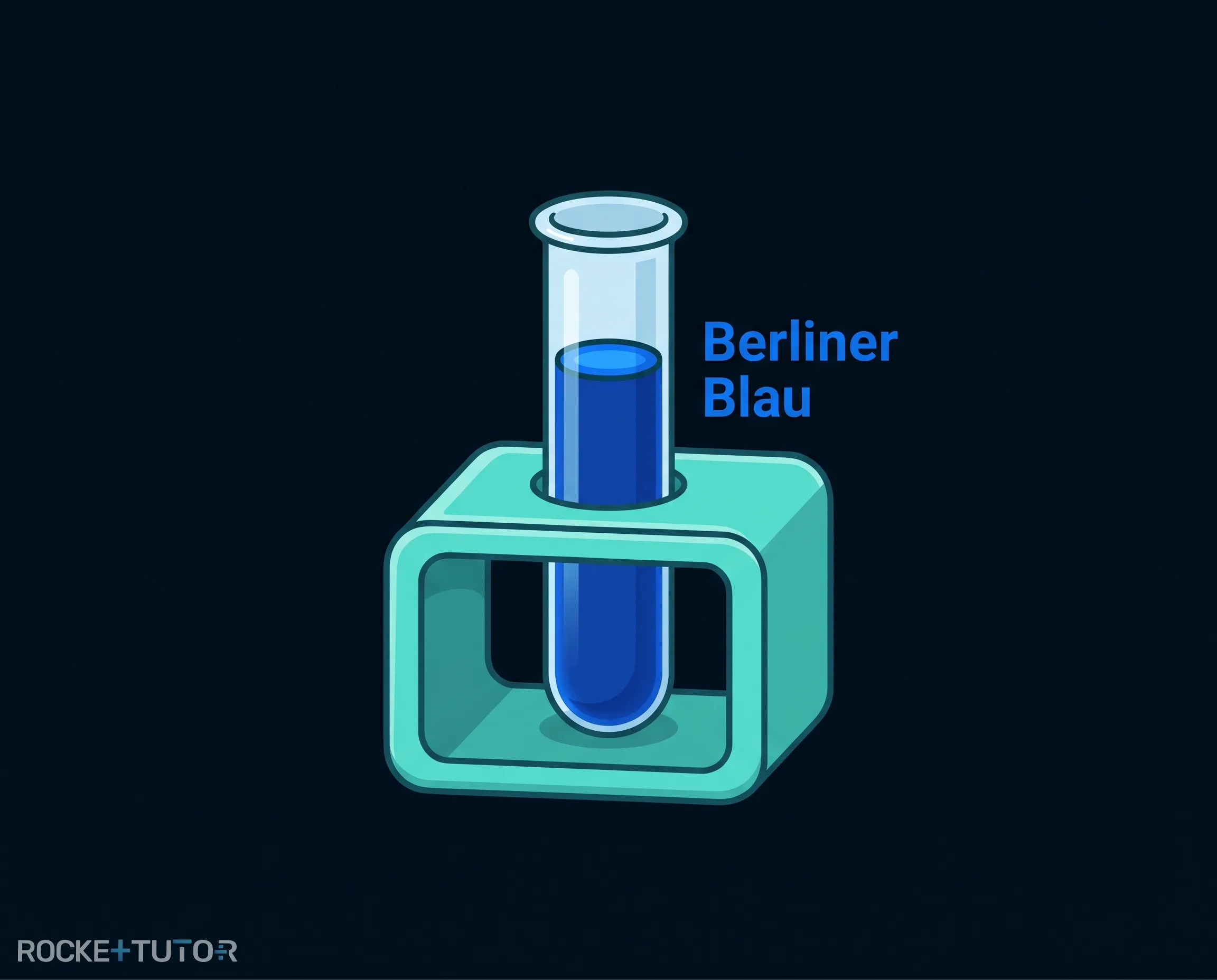 Tiefblaue Färbung durch Blutlaugensalz