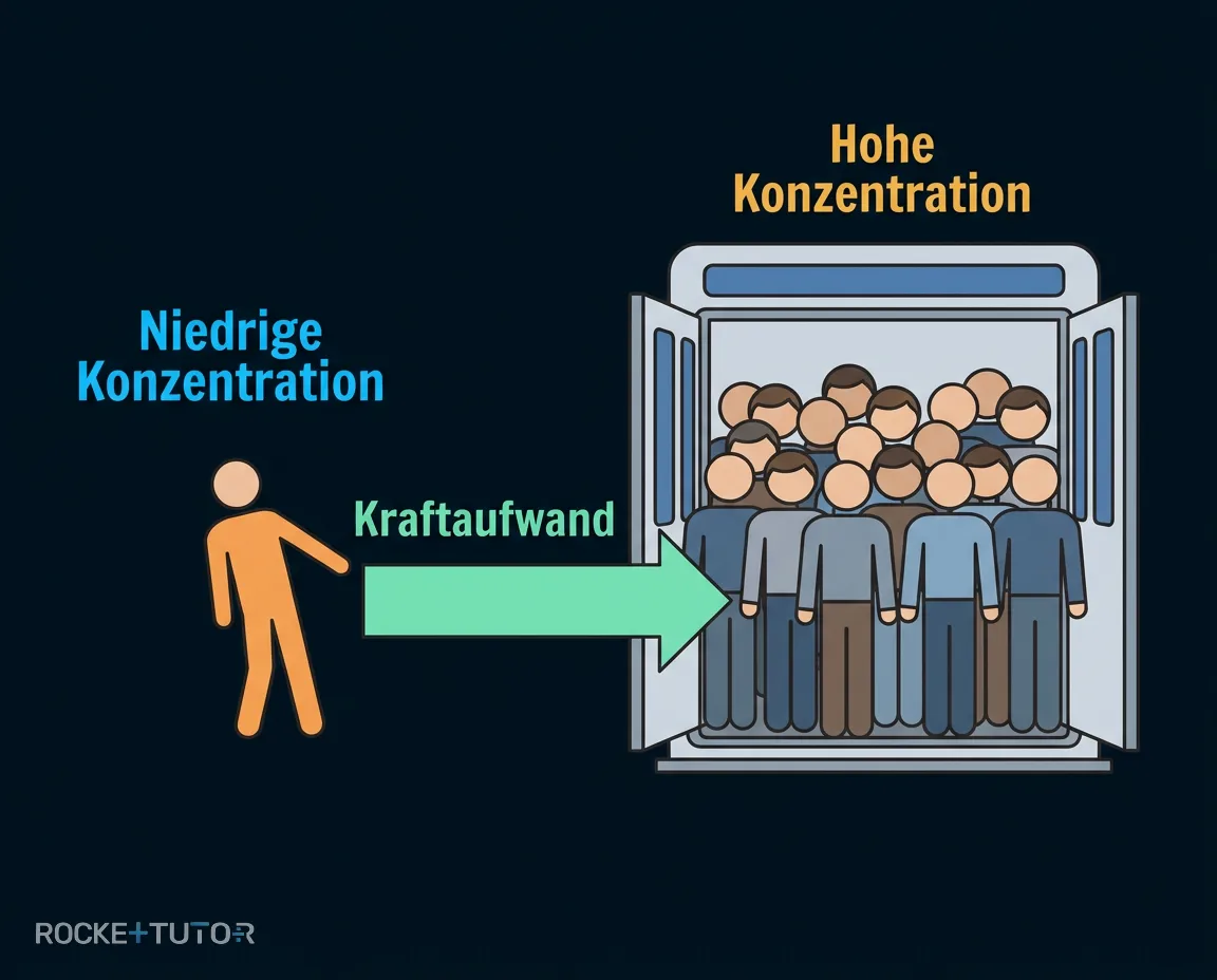 Überfüllte U-Bahn als Analogie