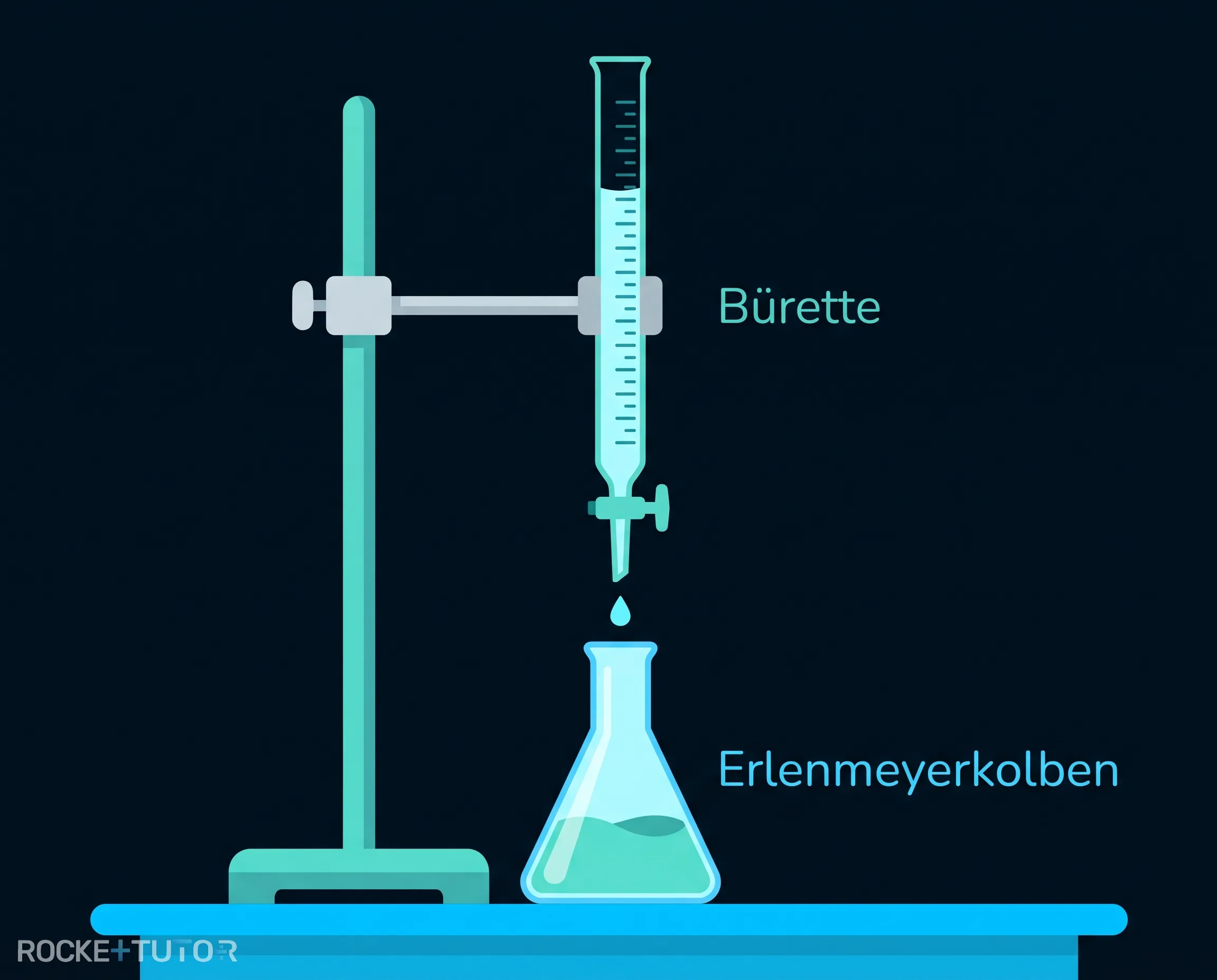 Titration im Labor durchführen