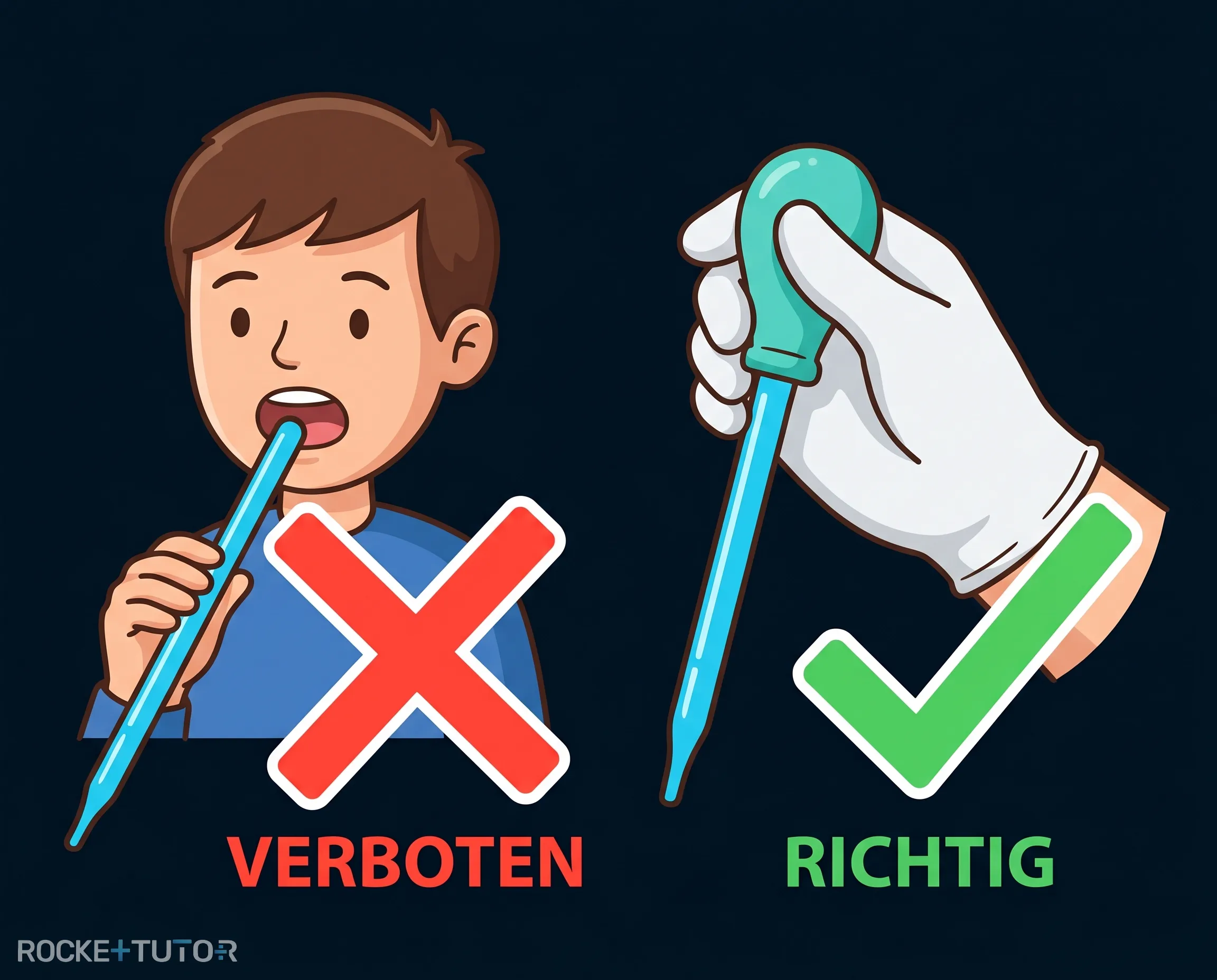 Peleusball auf einer Pipette